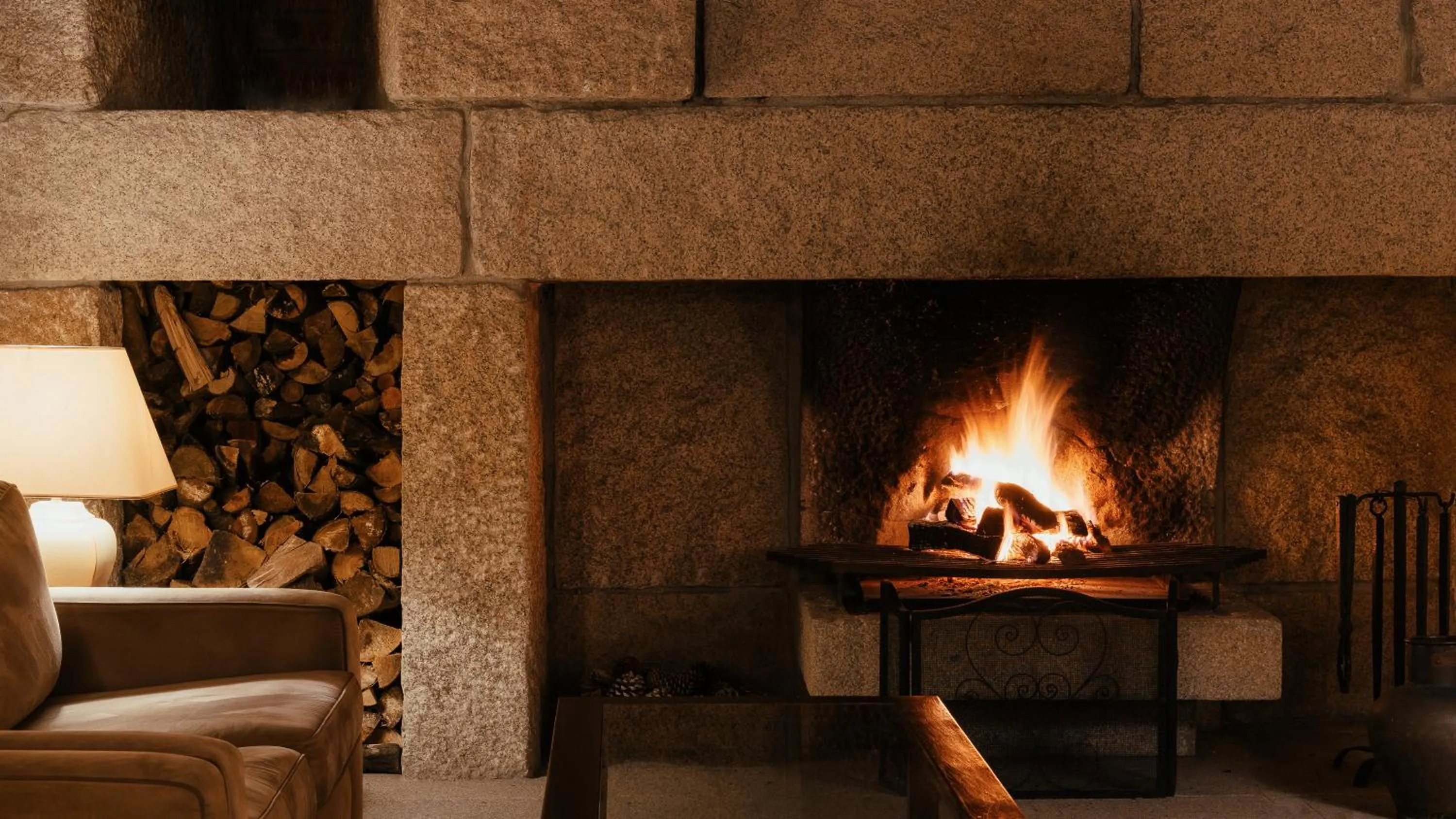 fireplace in Pousada de Valença