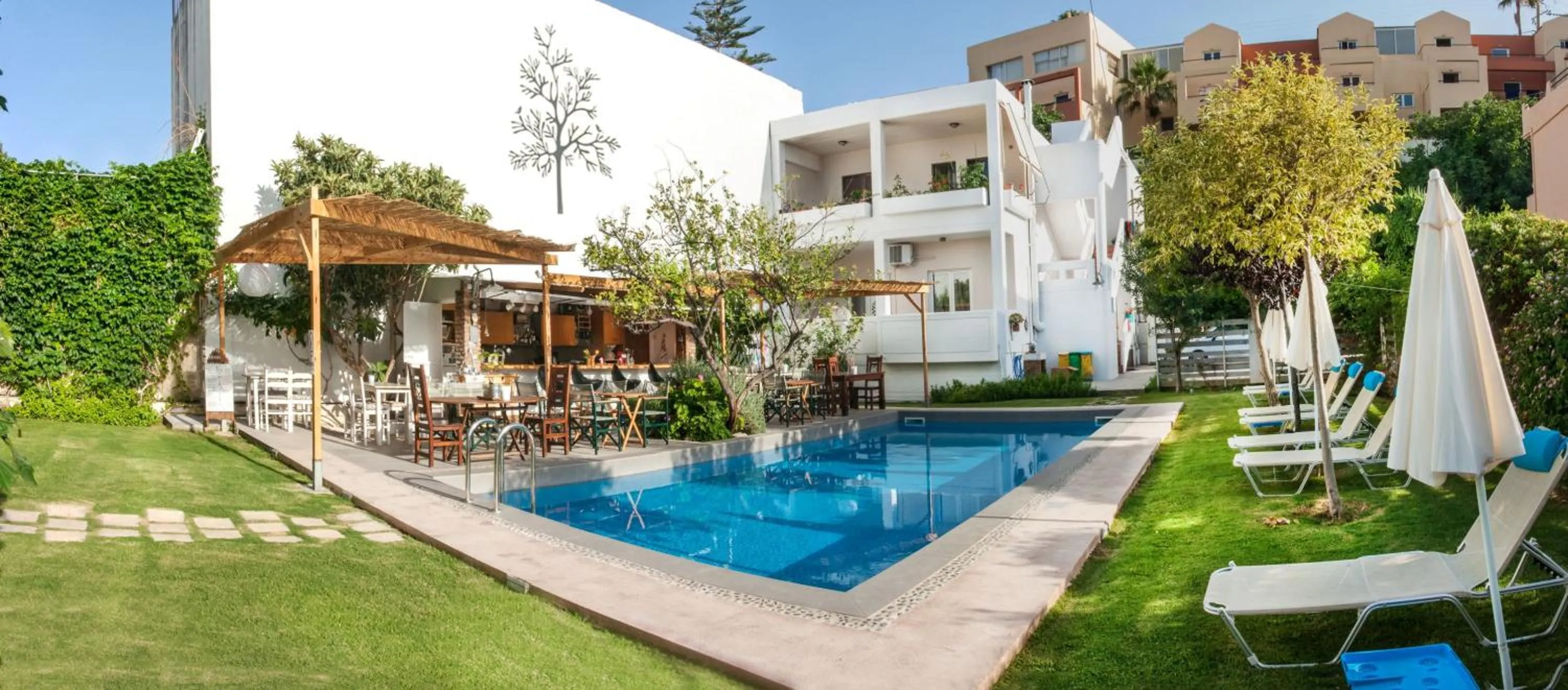 Pool view in Tree of Life Art Hotel
