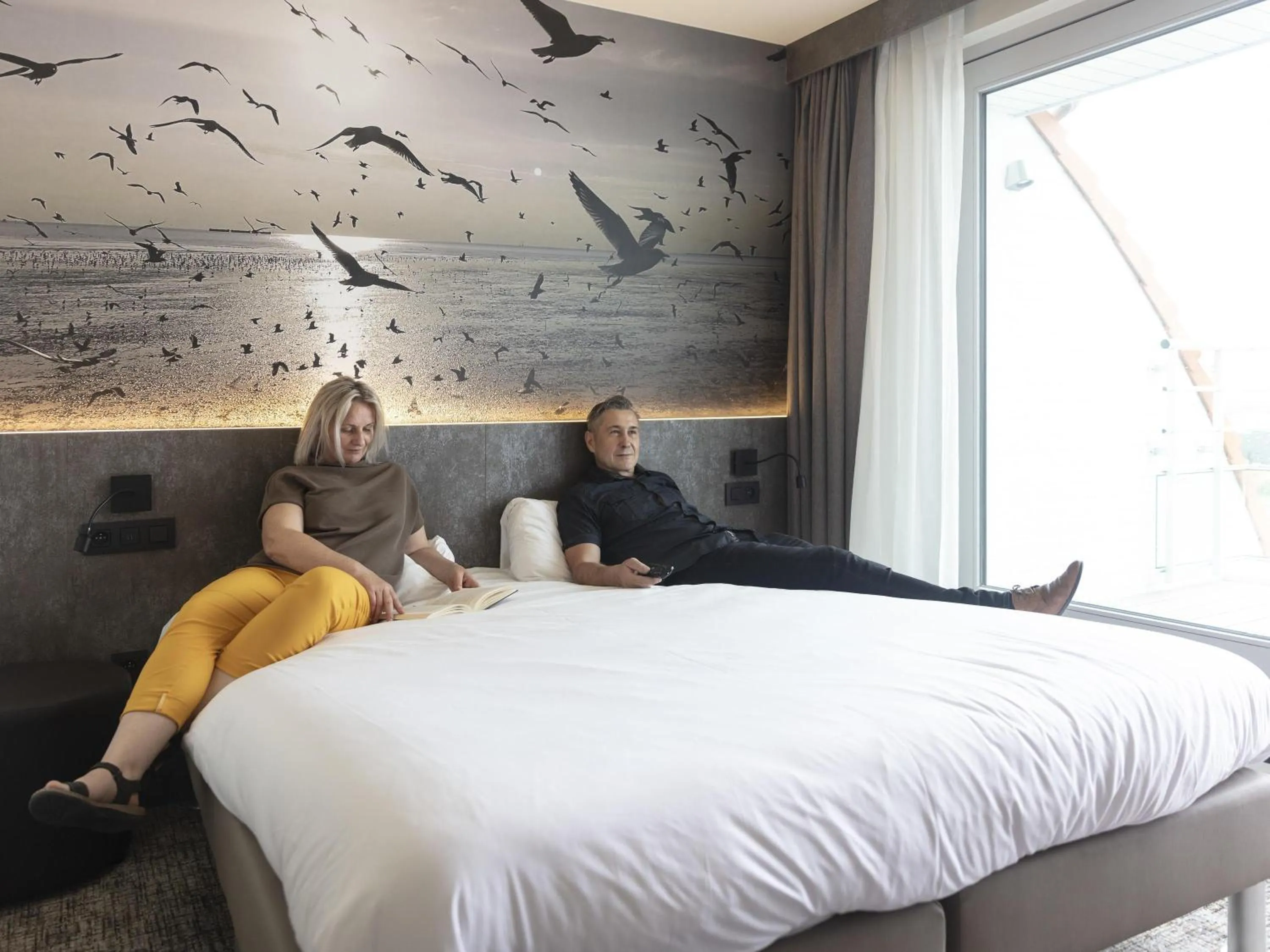 Bedroom, Bed in ibis Styles Zeebrugge