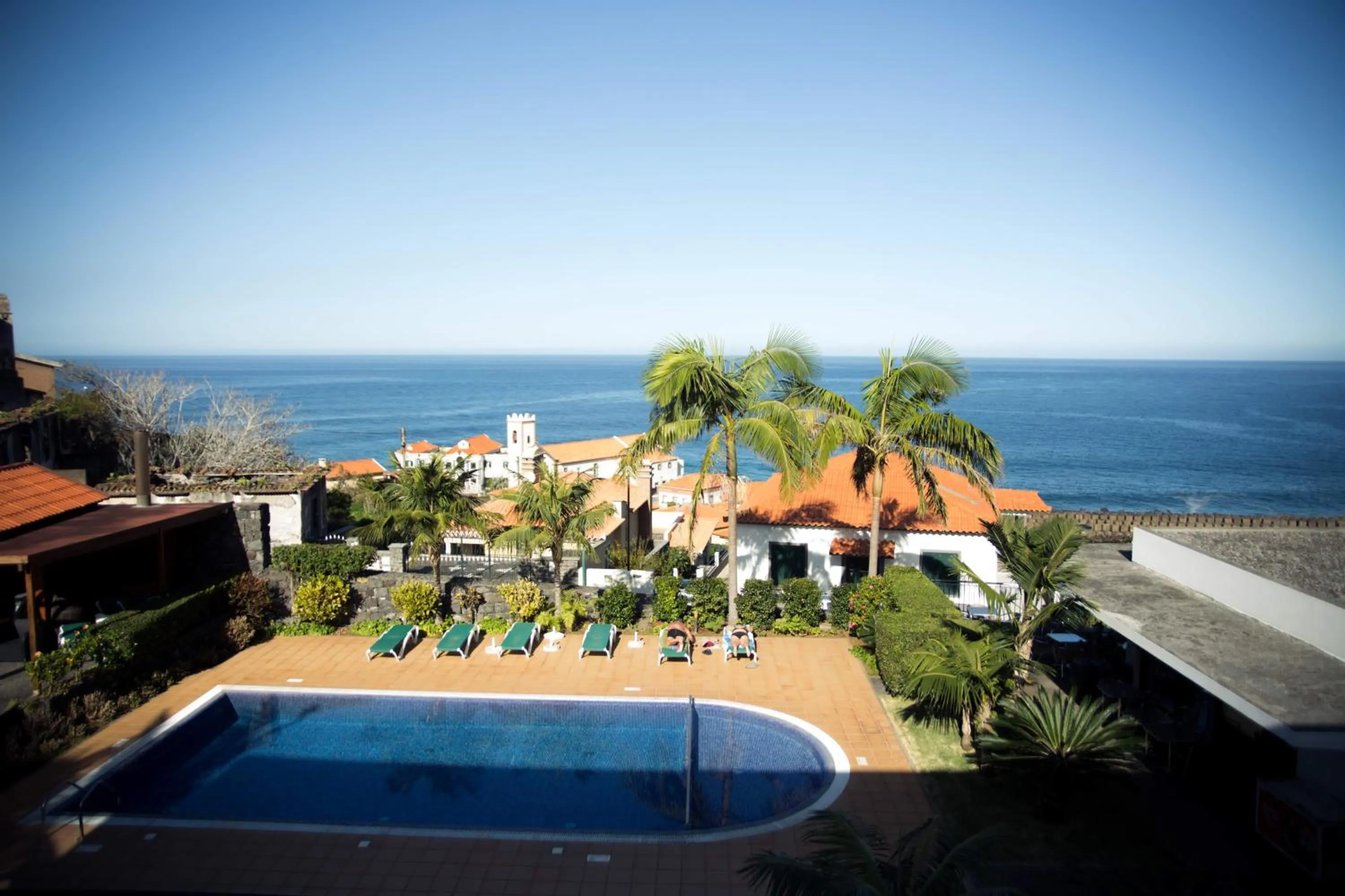Pool view in Casa da Capelinha