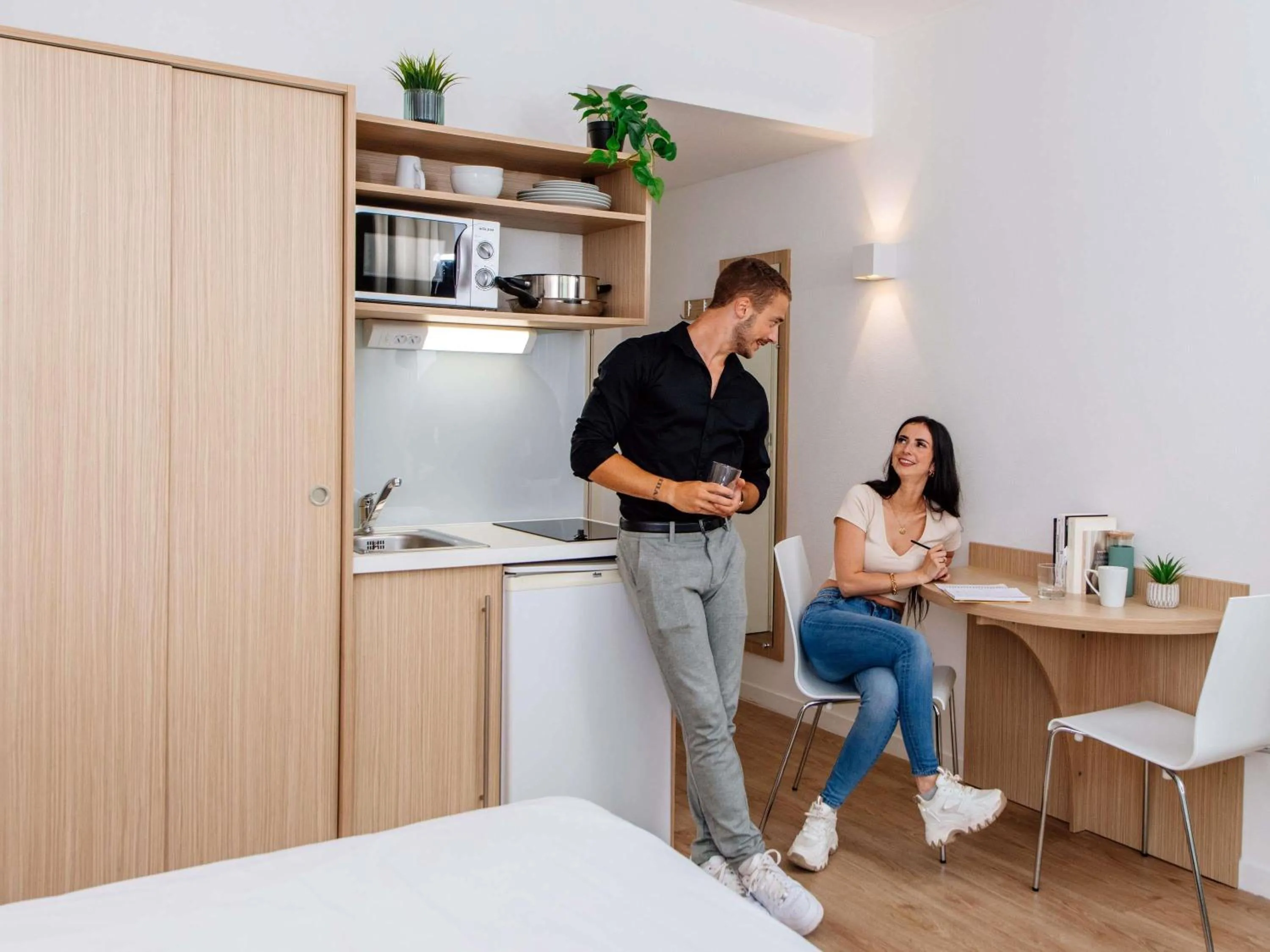 Bedroom in Aparthotel Adagio Access Bruxelles Europe Aparthotel