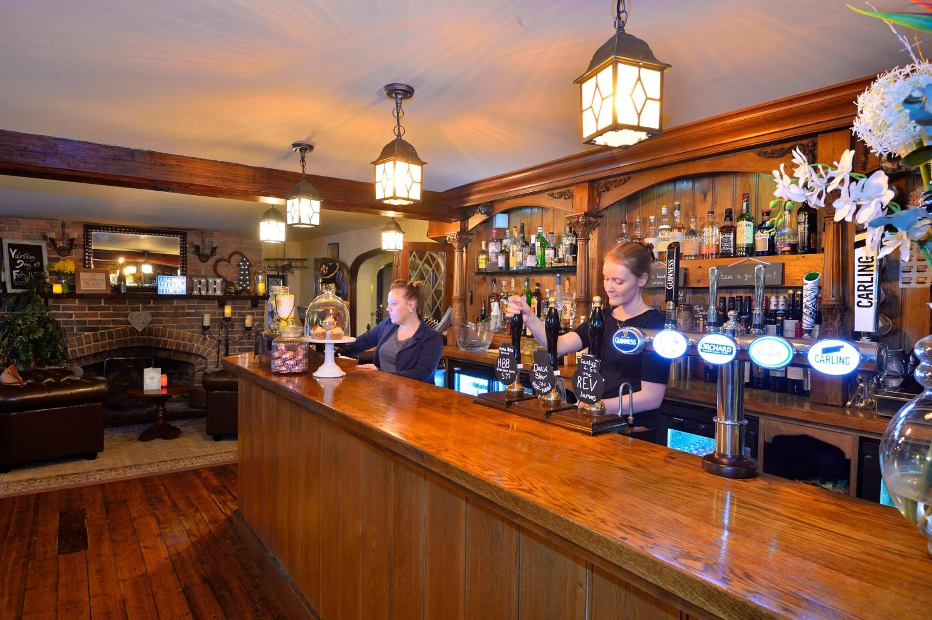 Staff in The Roundabout Hotel