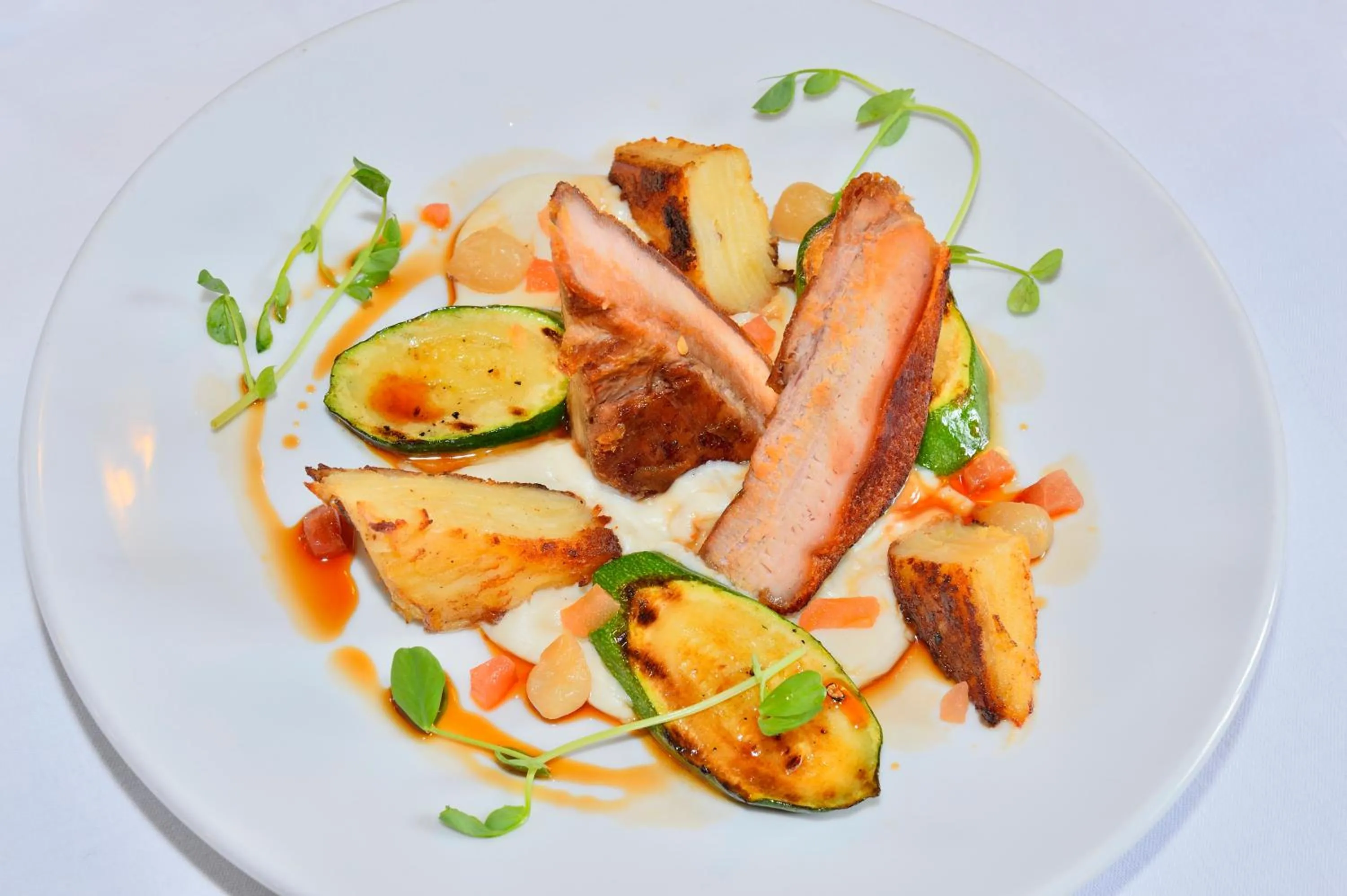 Food close-up in The Roundabout Hotel