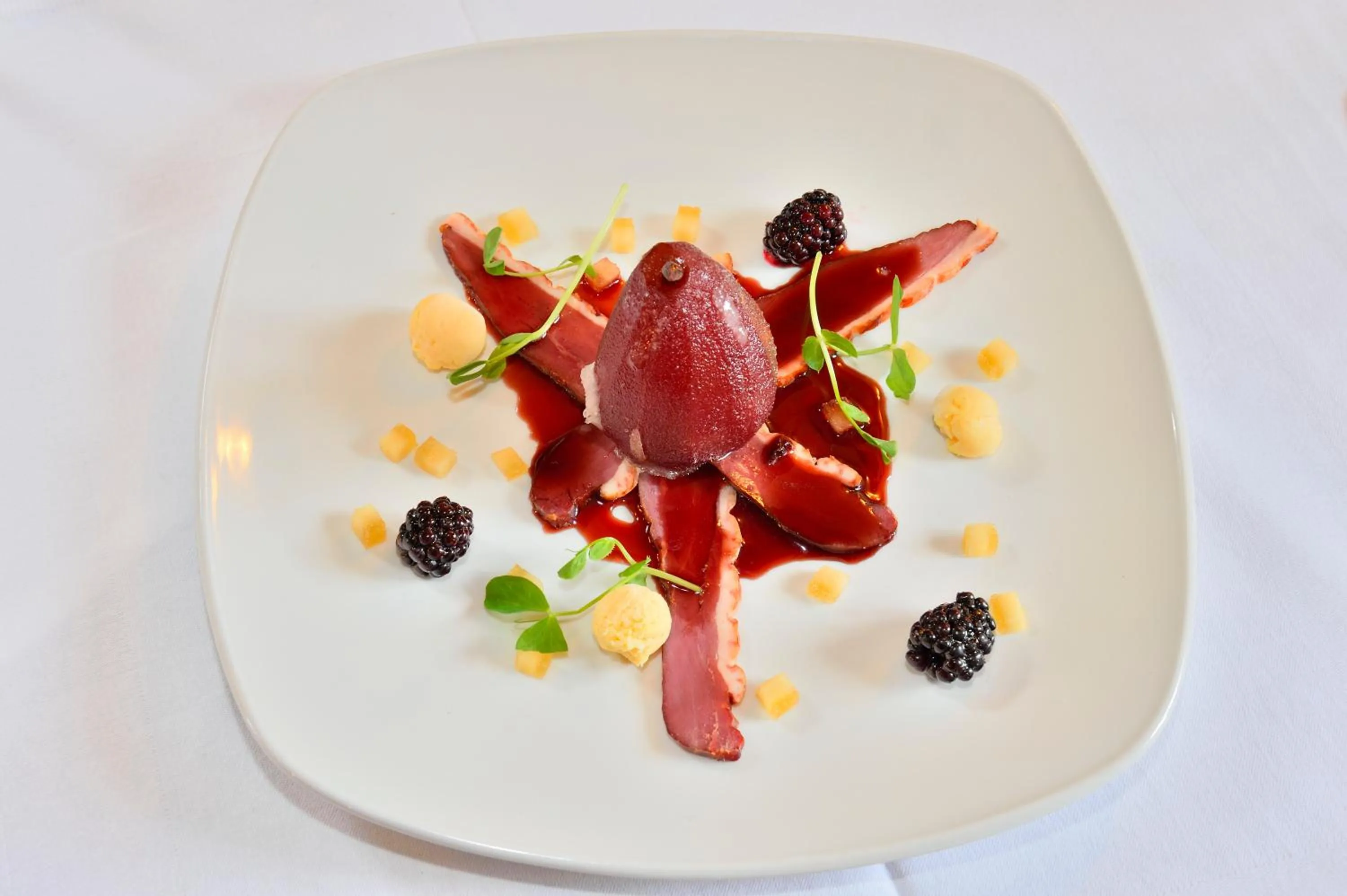 Food close-up in The Roundabout Hotel