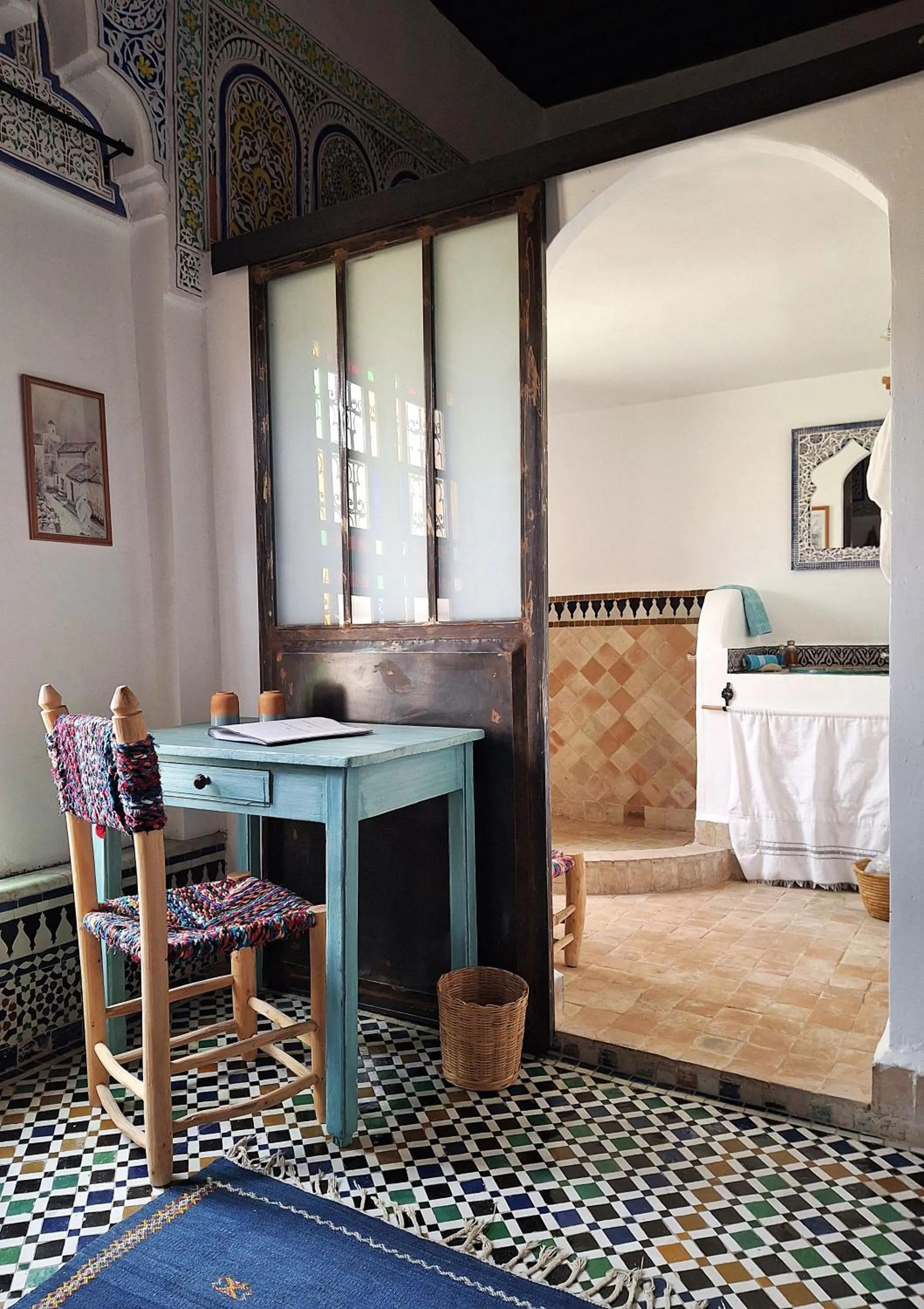 Seating area, Bed in Dar El Bali