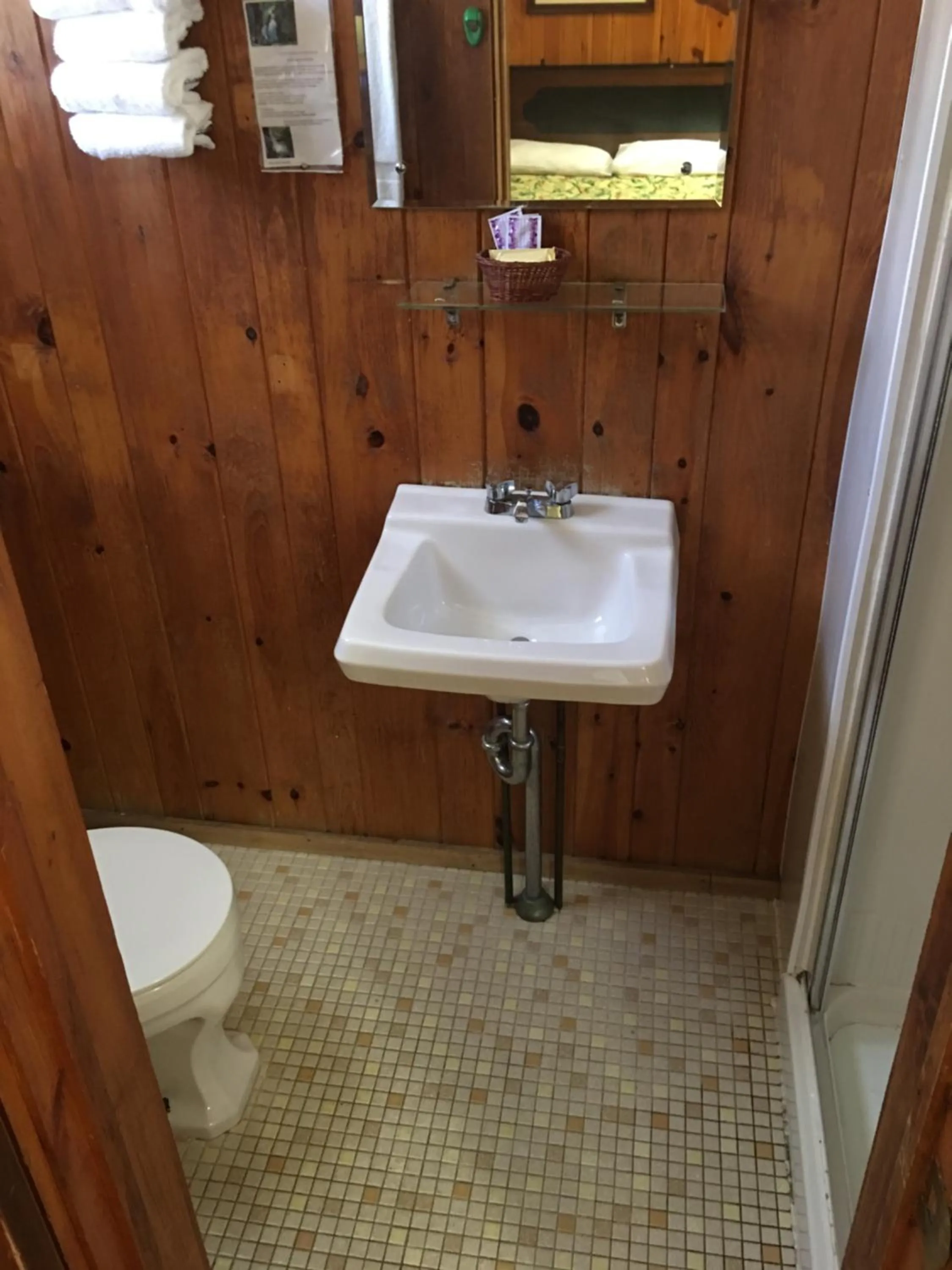 Toilet in Doray Motel Lake George