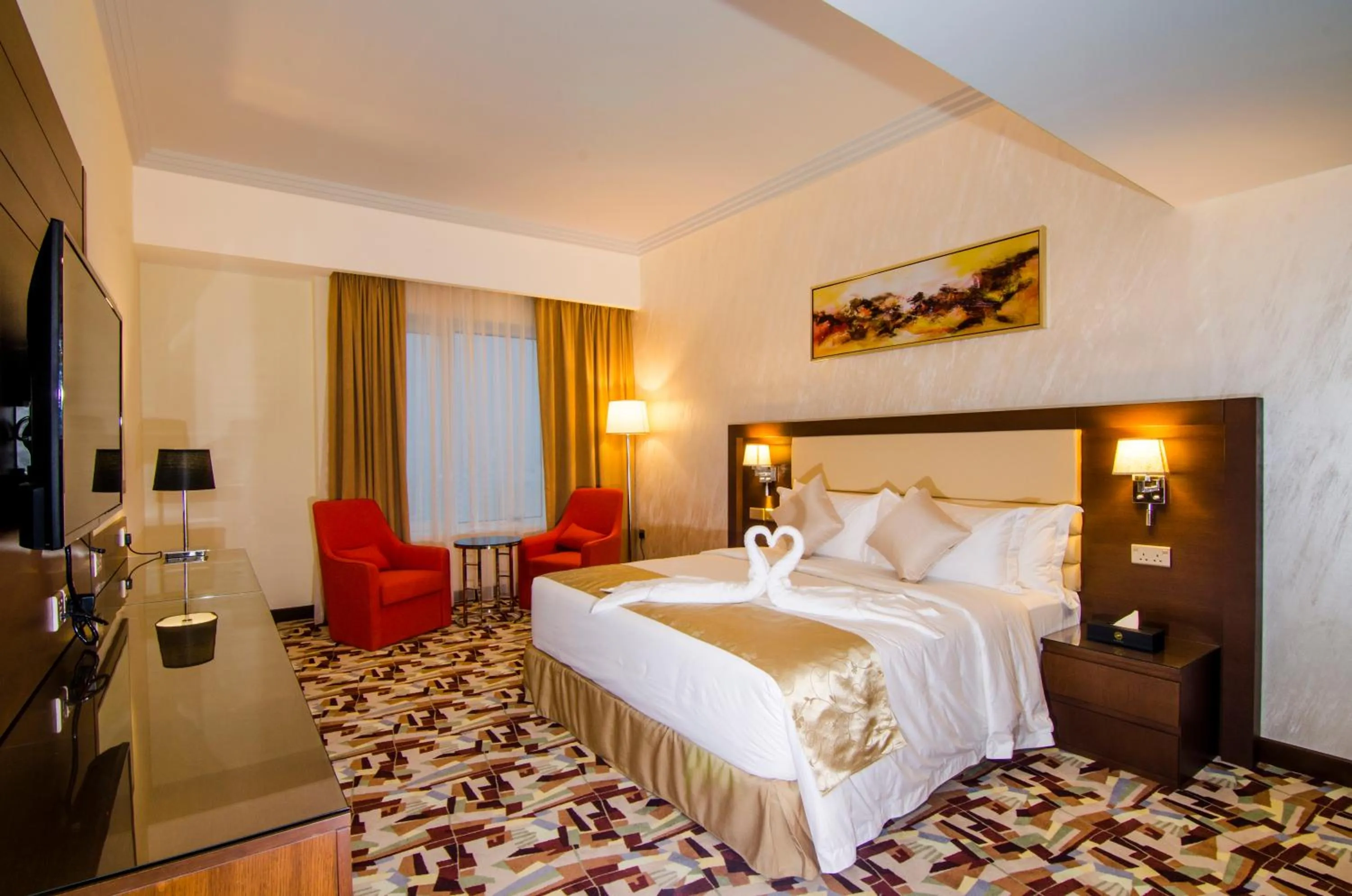 Bed in Al Murooj Grand Hotel