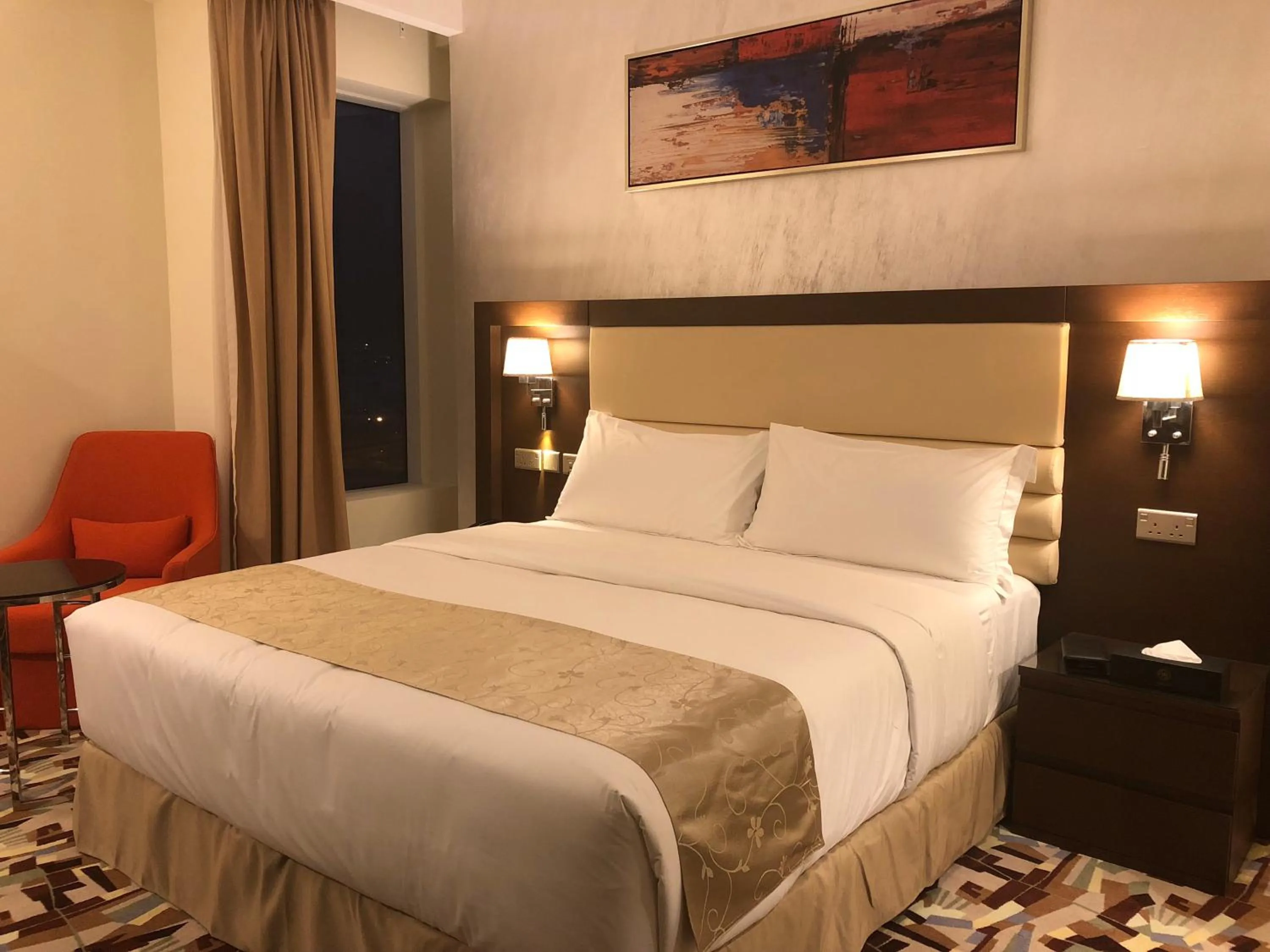 Bed in Al Murooj Grand Hotel
