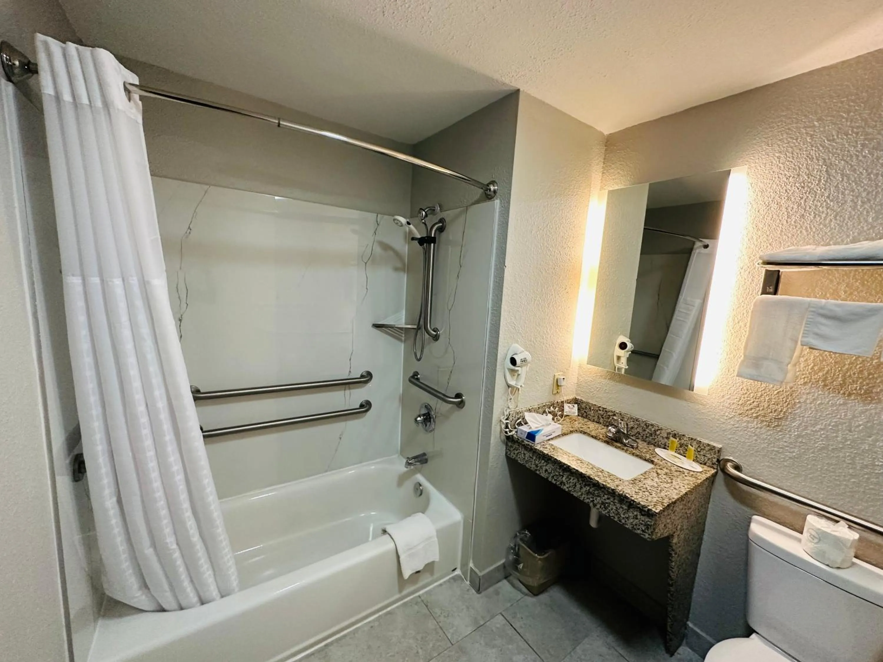 Bathroom in Super 8 by Wyndham Elizabethtown