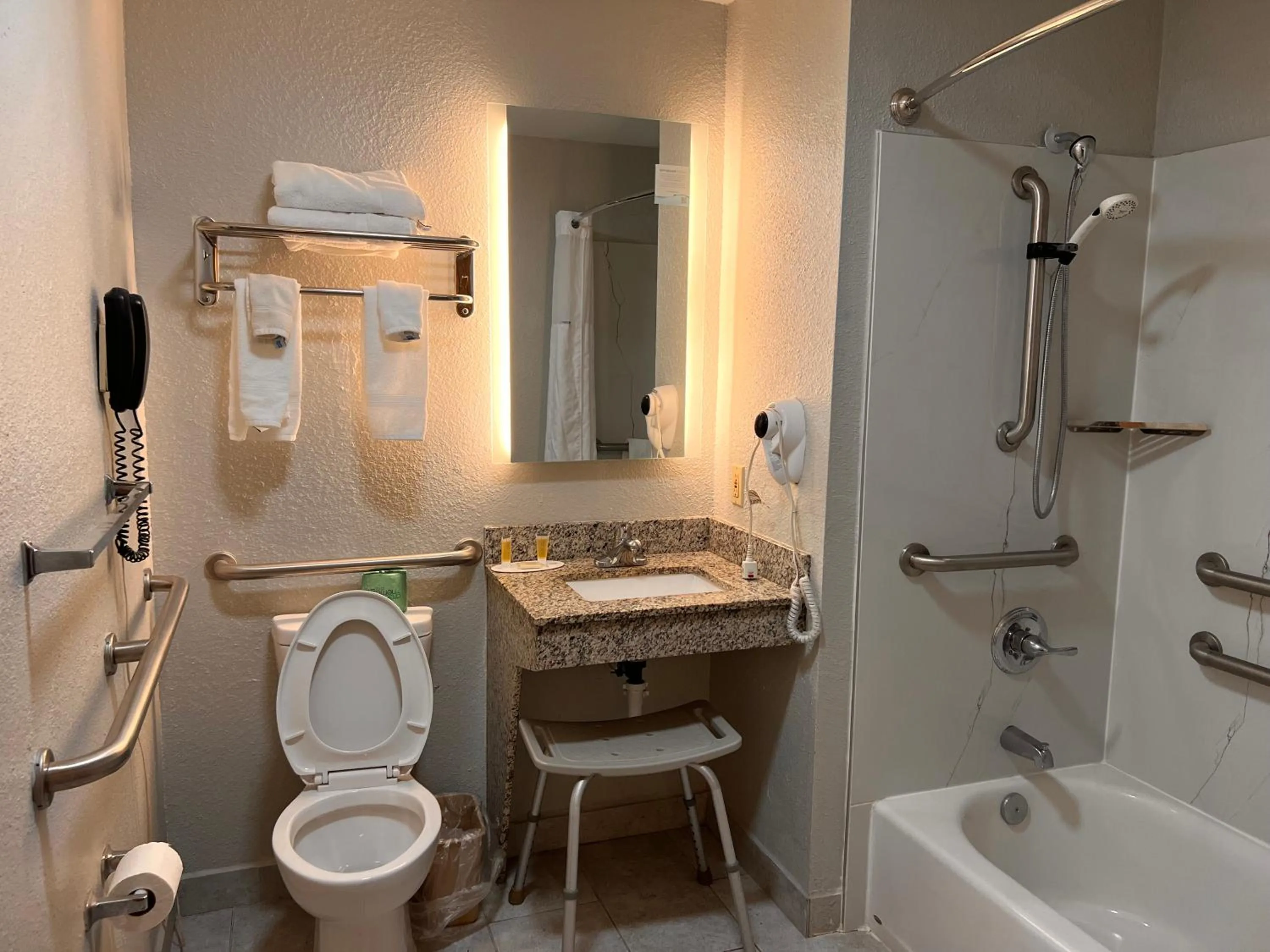Bathroom in Super 8 by Wyndham Elizabethtown