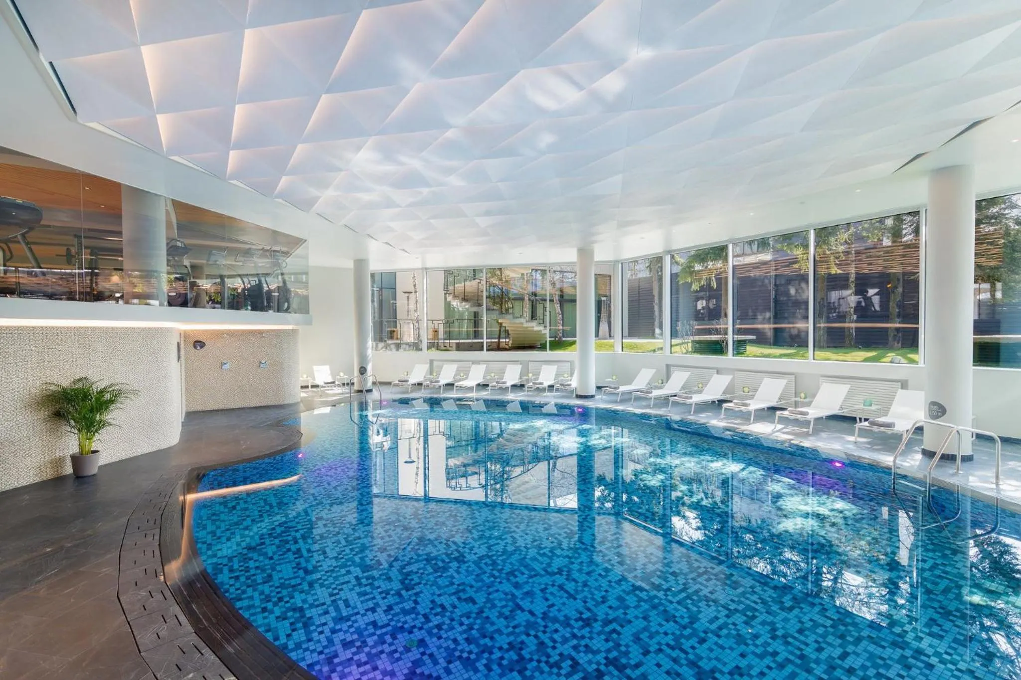 Swimming pool in Crowne Plaza Bucharest by IHG