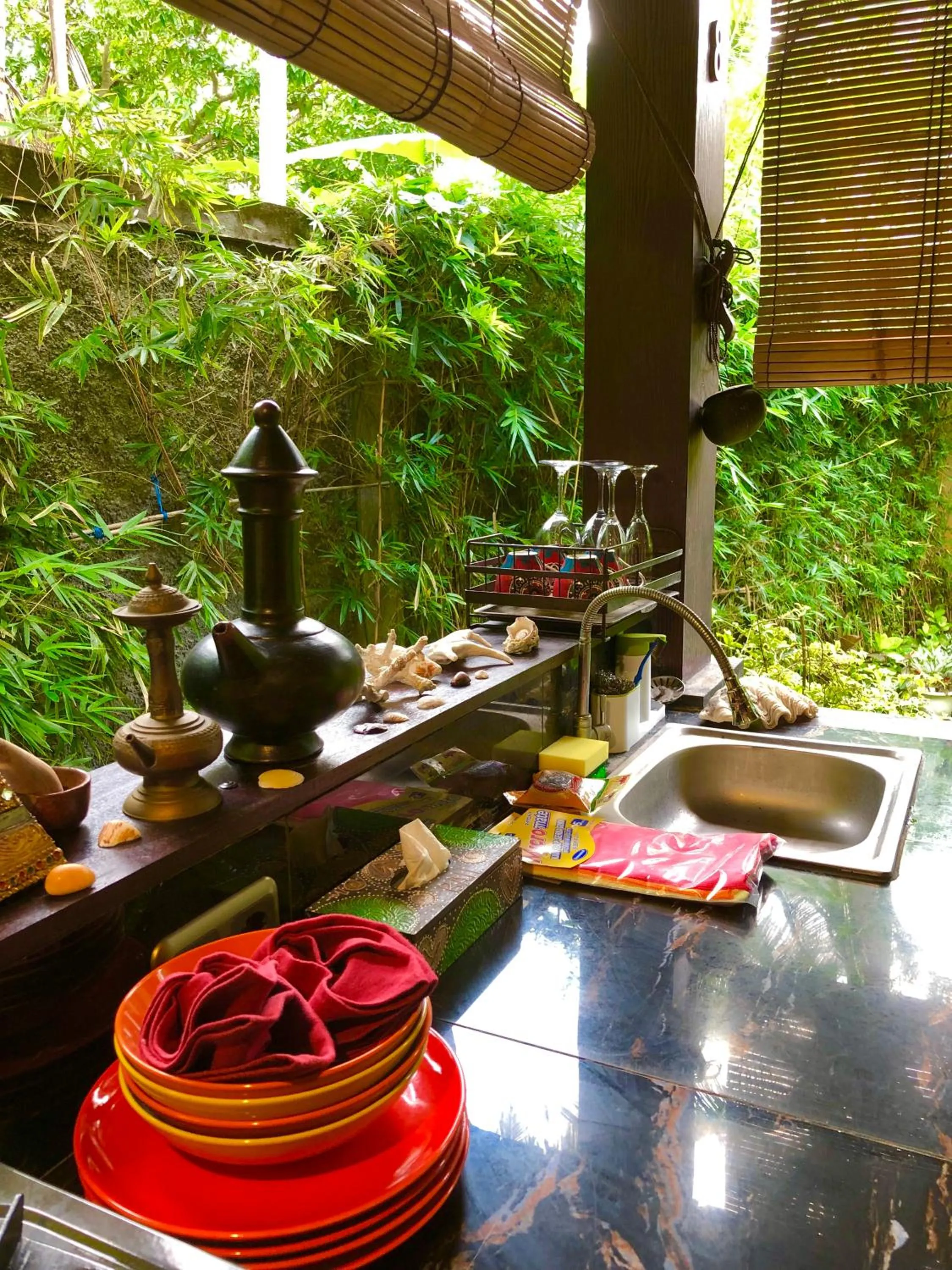 Kitchen or kitchenette in Arco Iris Boutique Hotel & Restaurant