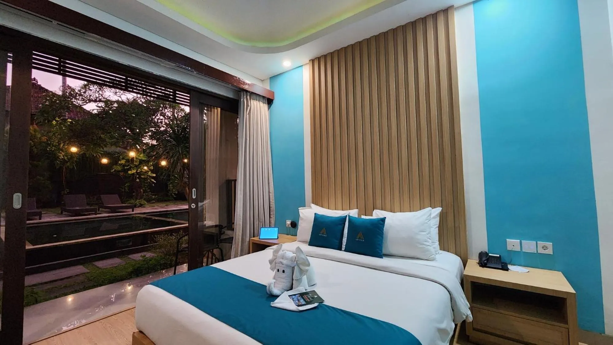 Bed in ABISHA Hotel Sanur