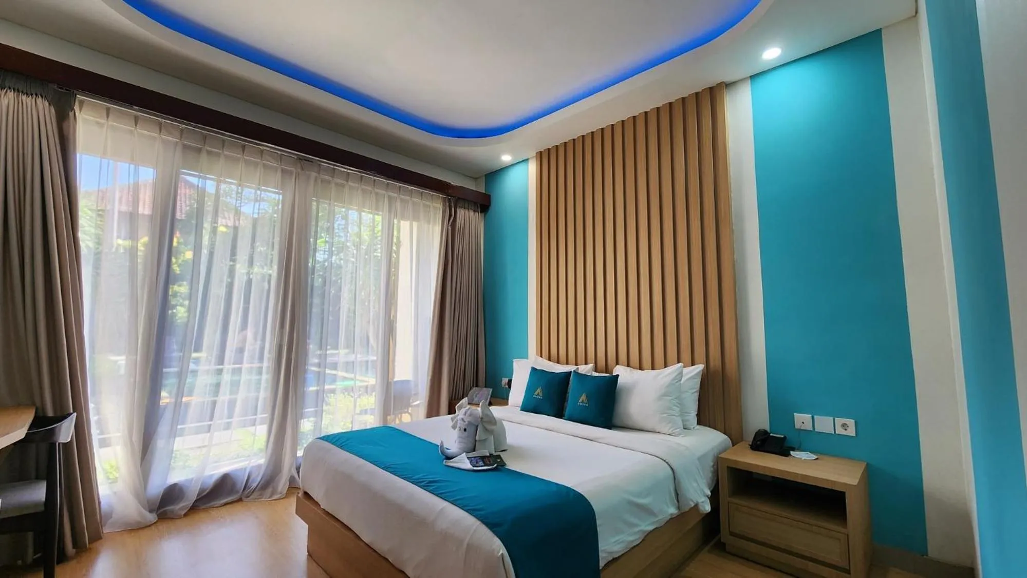 Bed in ABISHA Hotel Sanur