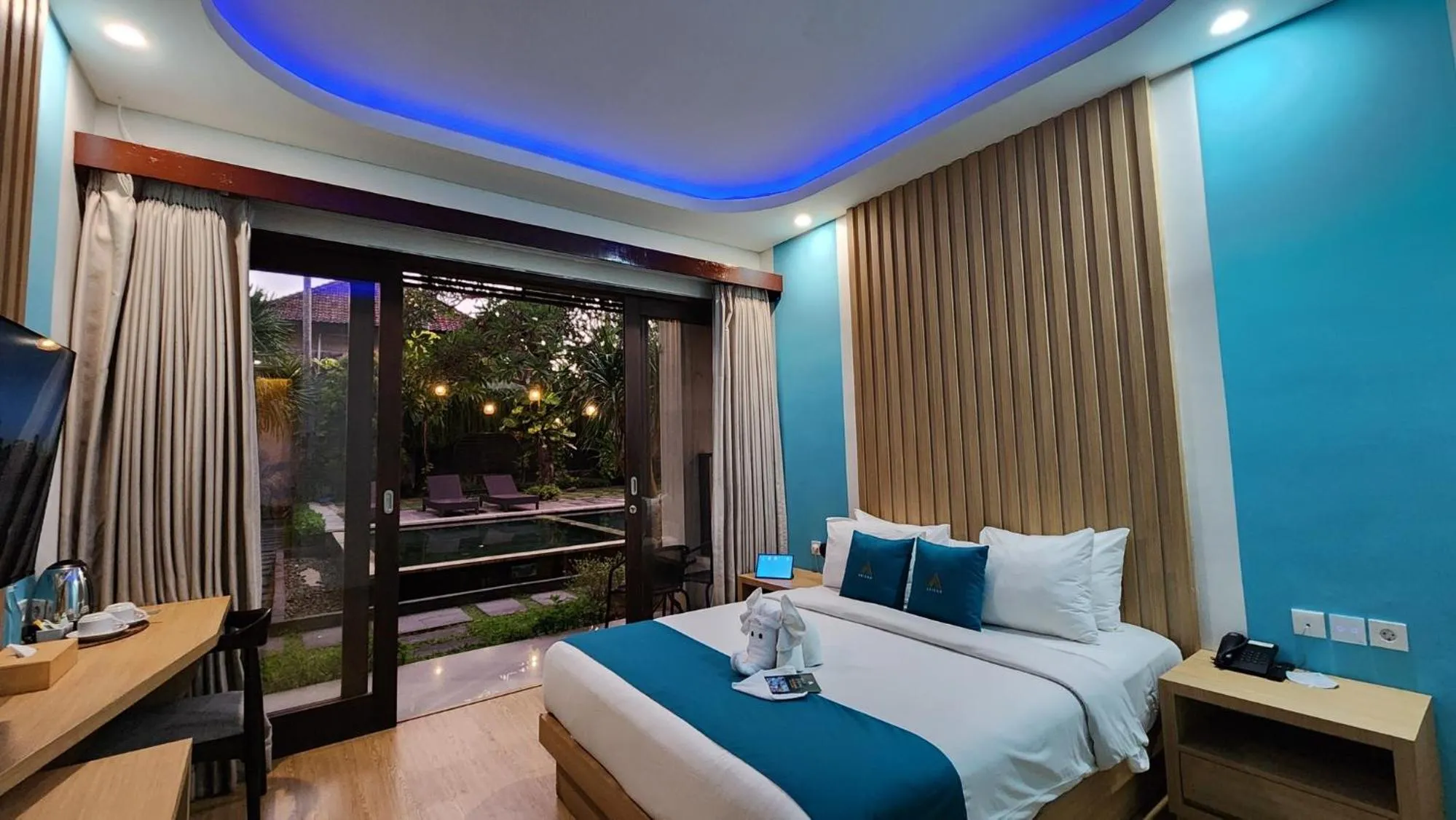 Bed in ABISHA Hotel Sanur