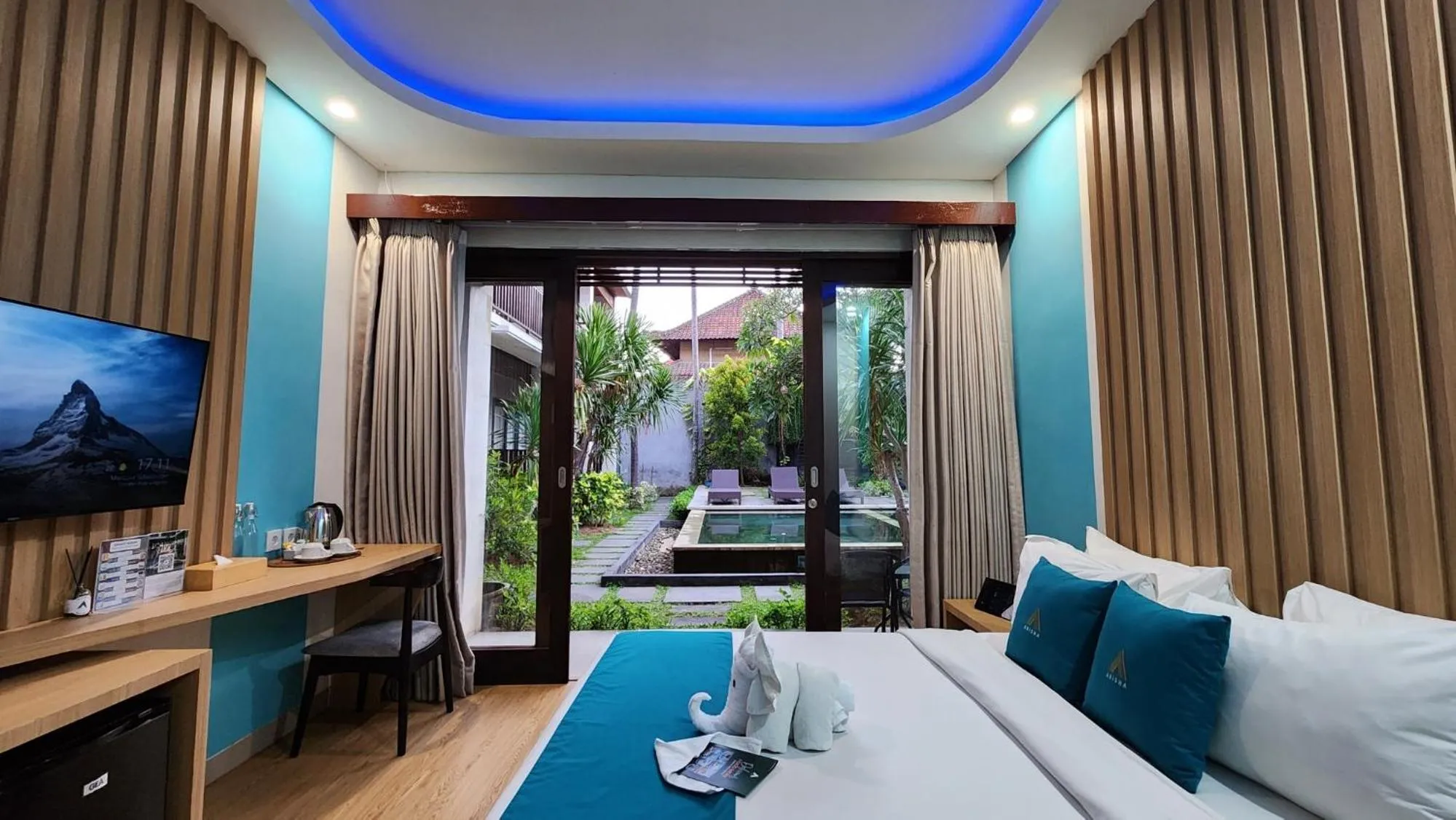 Bed in ABISHA Hotel Sanur