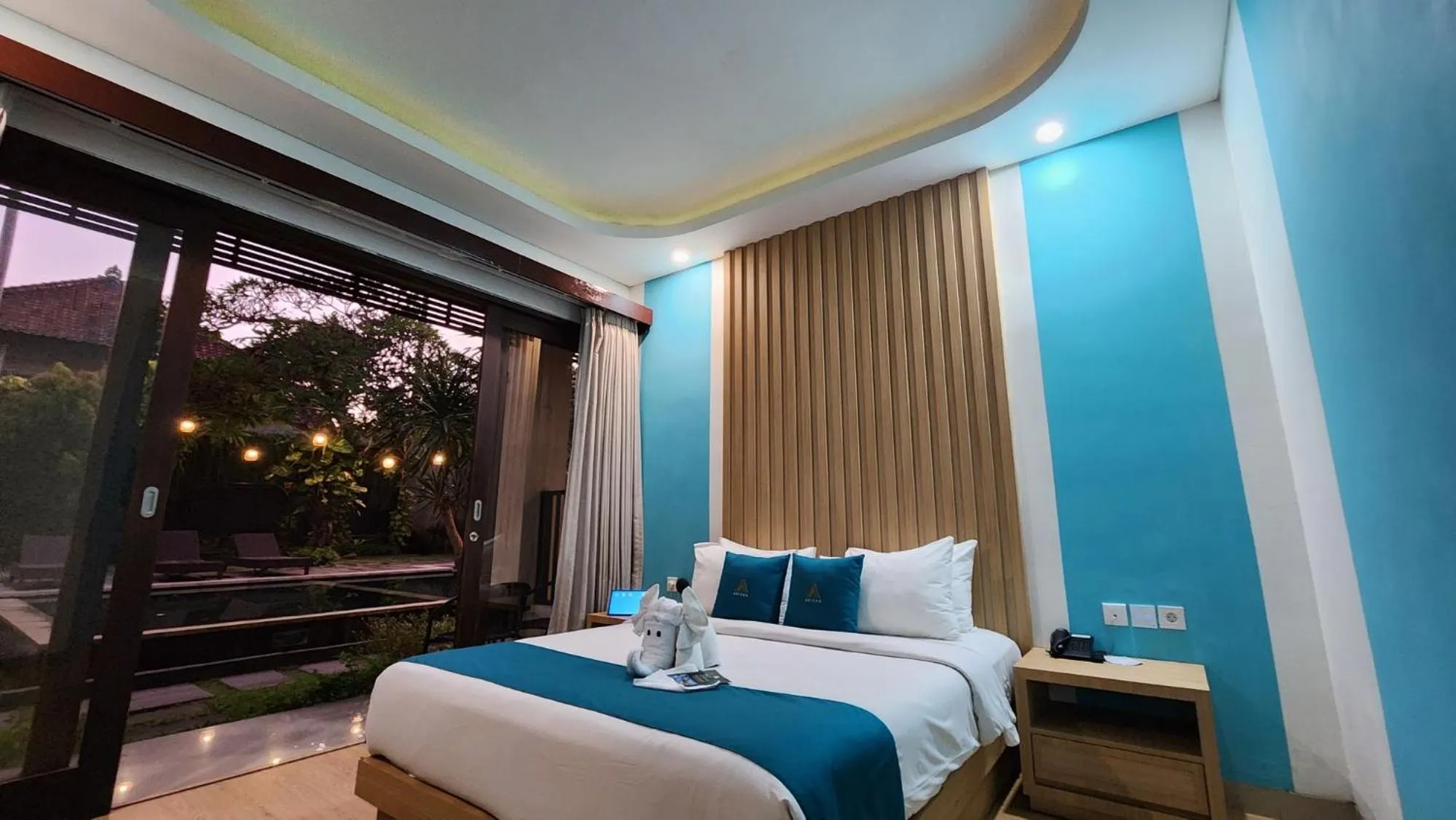 Bed in ABISHA Hotel Sanur