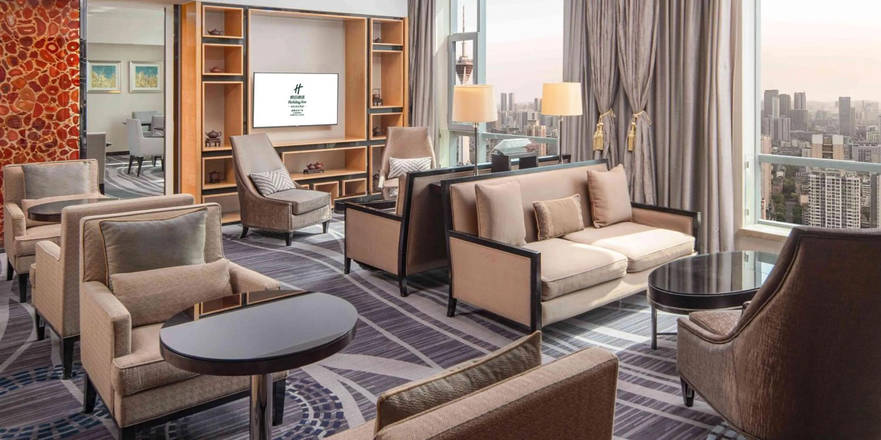 Seating area in Holiday Inn Chengdu Oriental Plaza