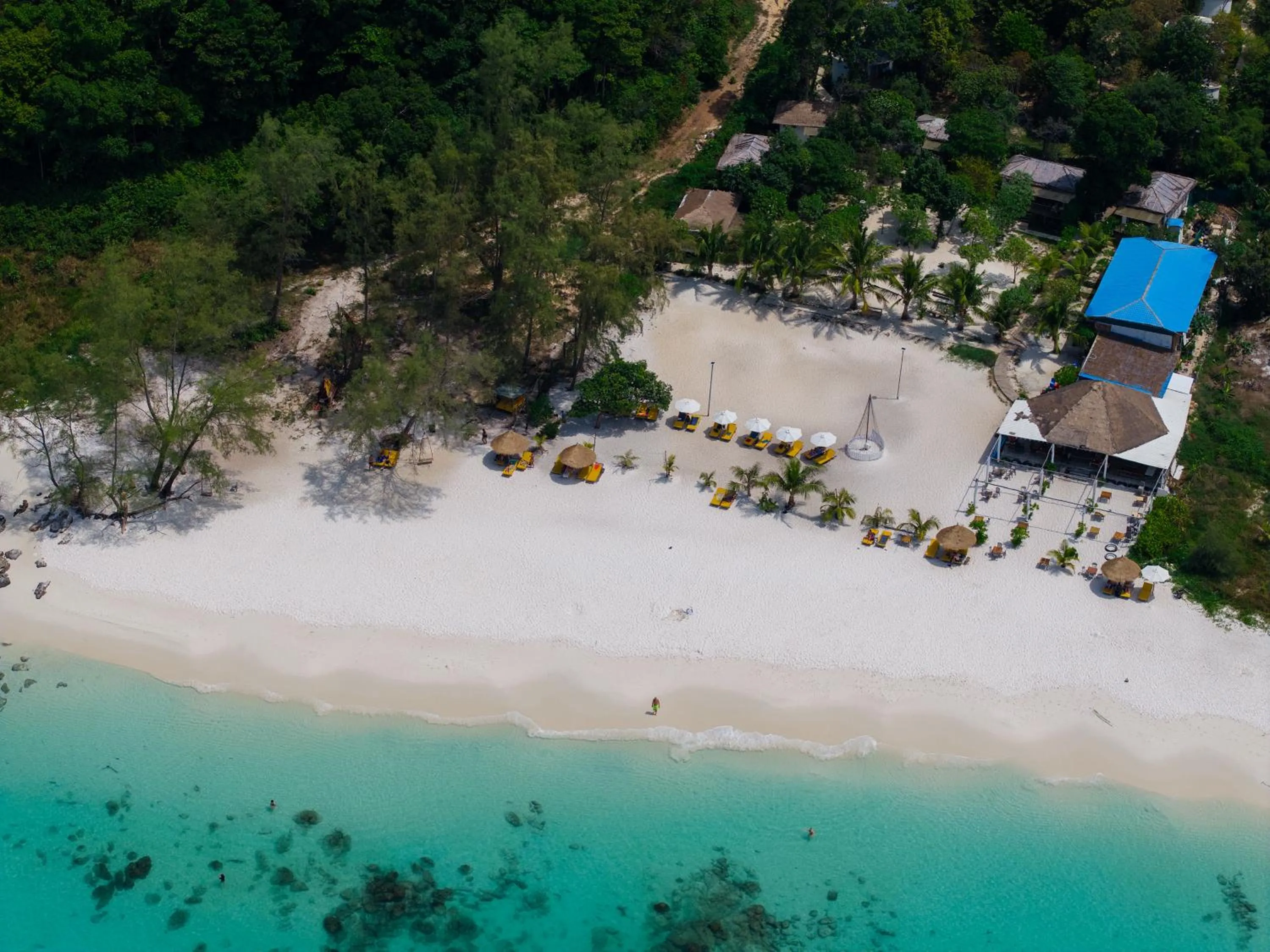 Bird's eye view in Long Beach Resort Koh Rong