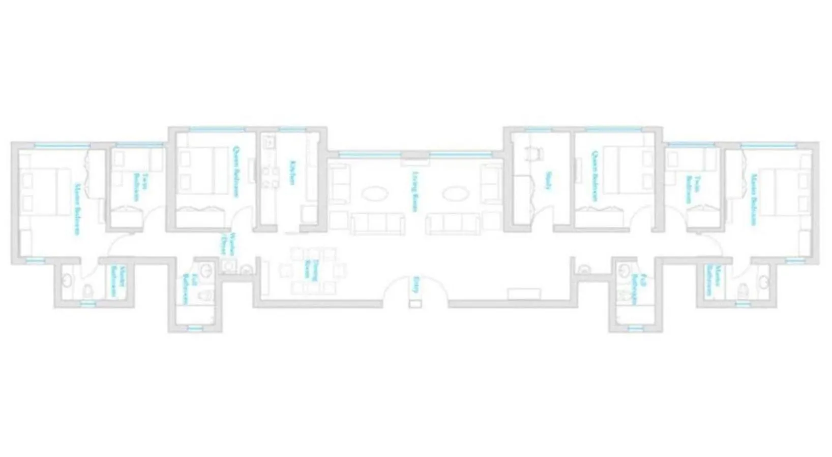 Floor plan in Lalco Residency