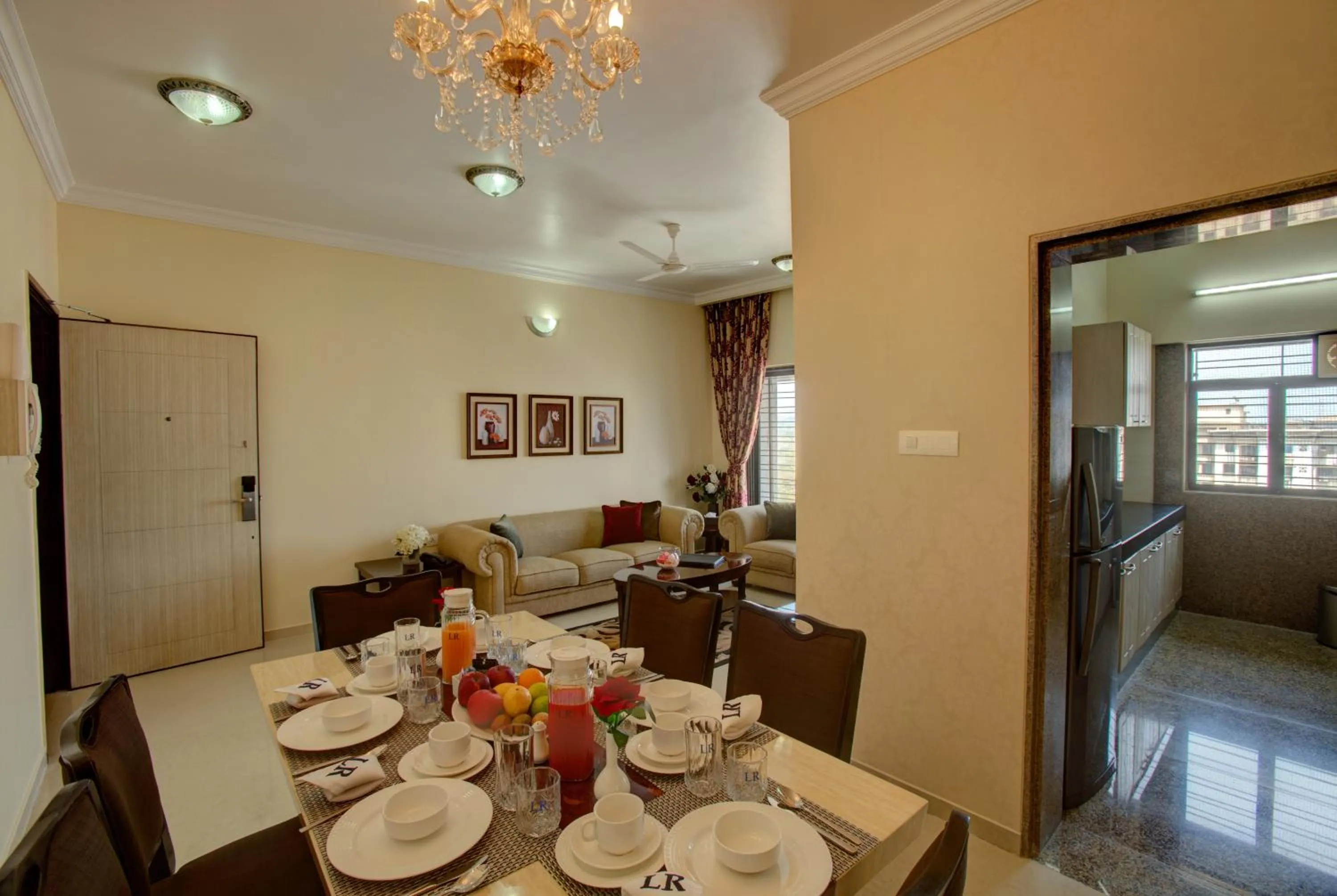 Dining area in Lalco Residency
