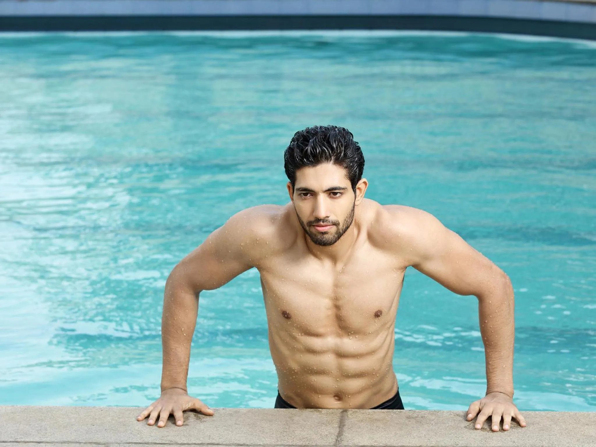 Swimming pool in Lalco Residency