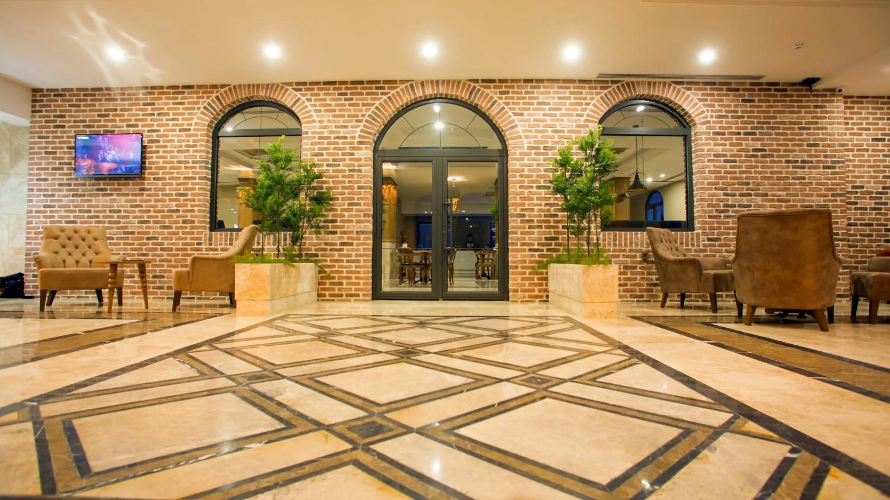 Communal lounge/ TV room in Aktug Elegance Hotel