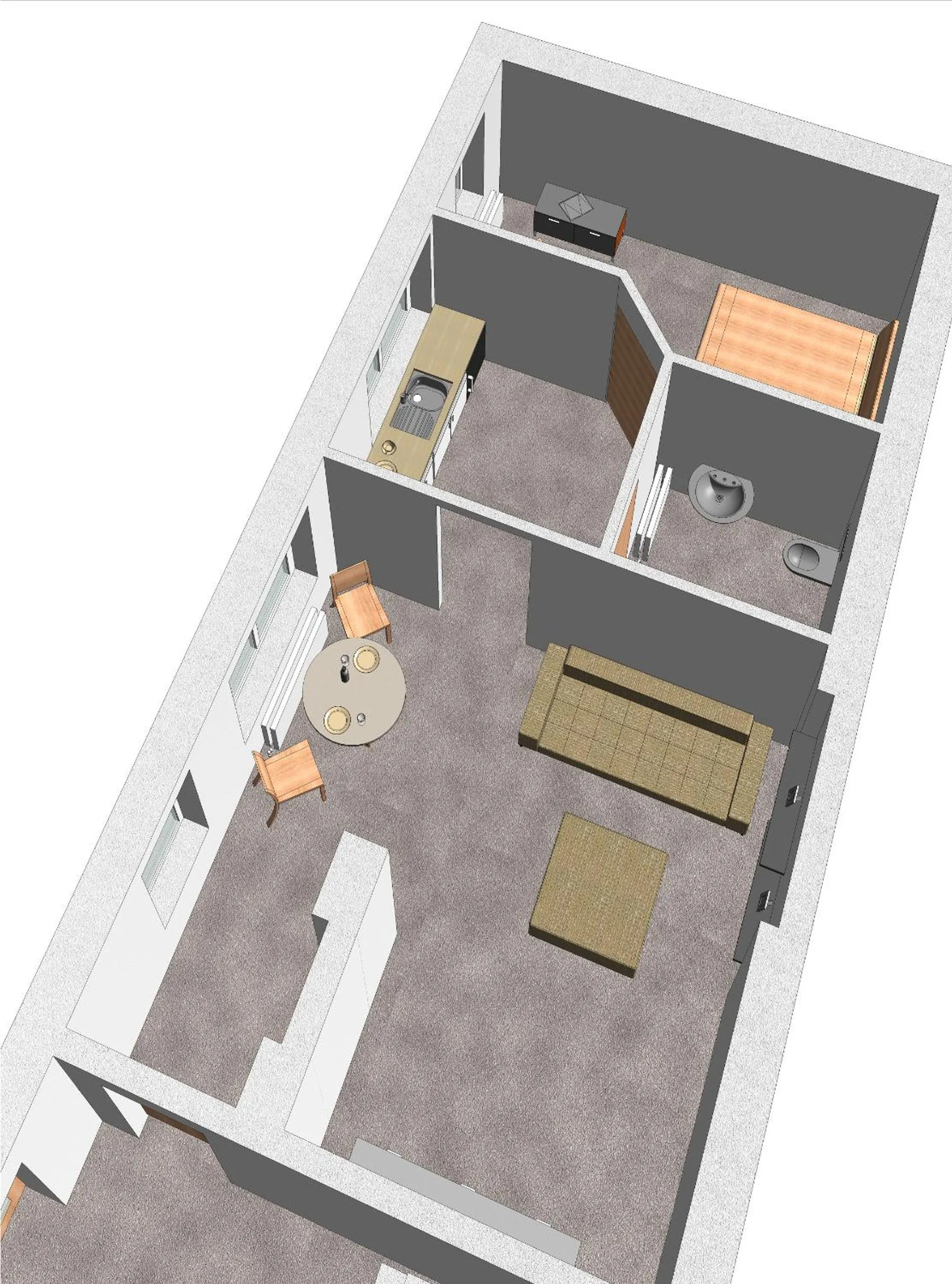 Floor plan in Apartment Dresden Neustadt