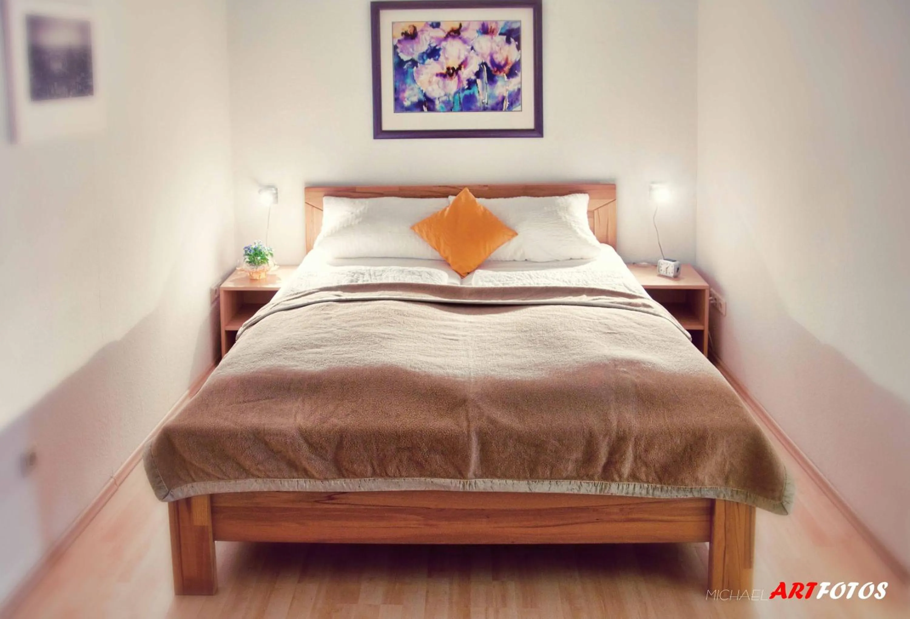 Bed in Apartment Dresden Neustadt