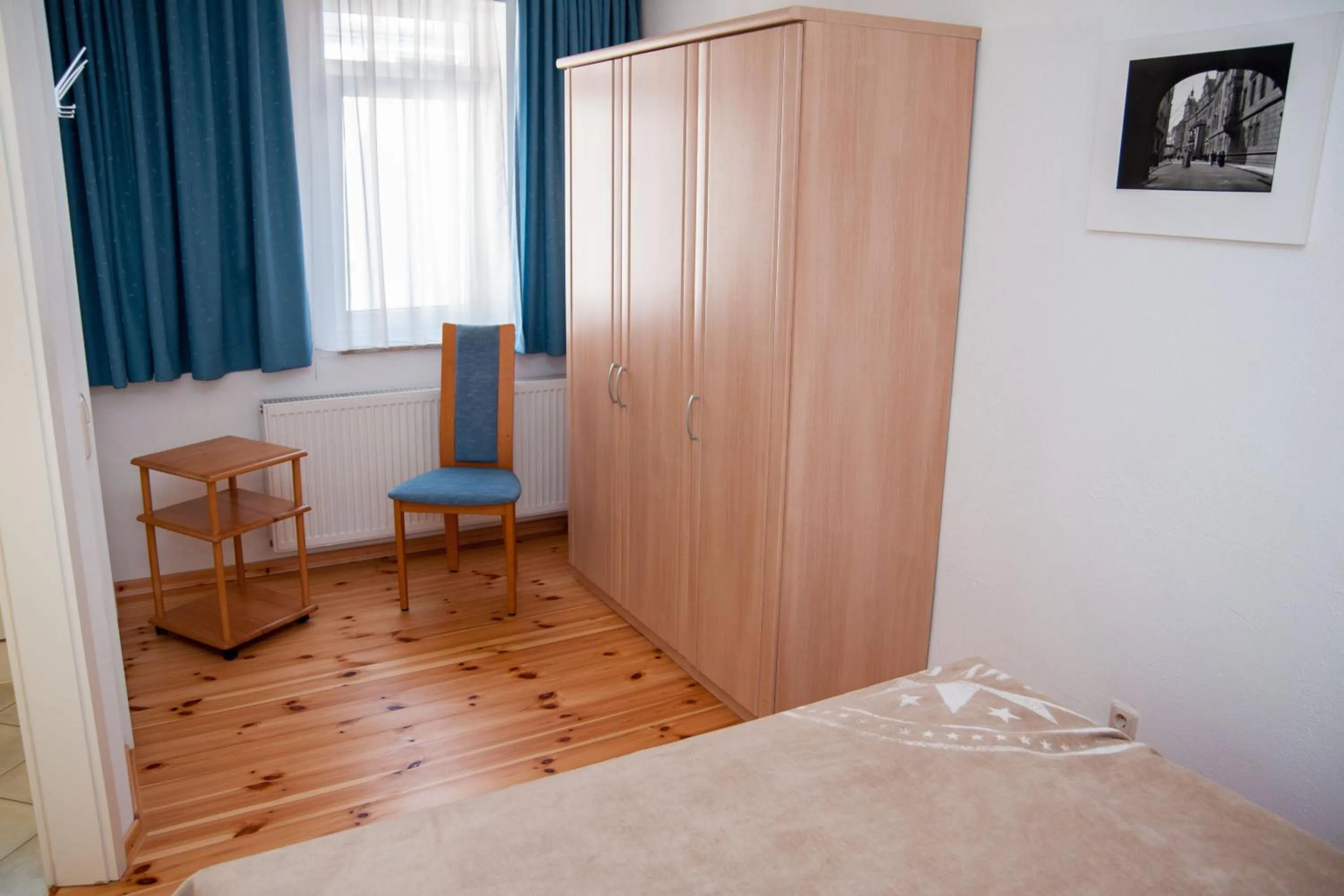 Seating area, Bed in Apartment Dresden Neustadt