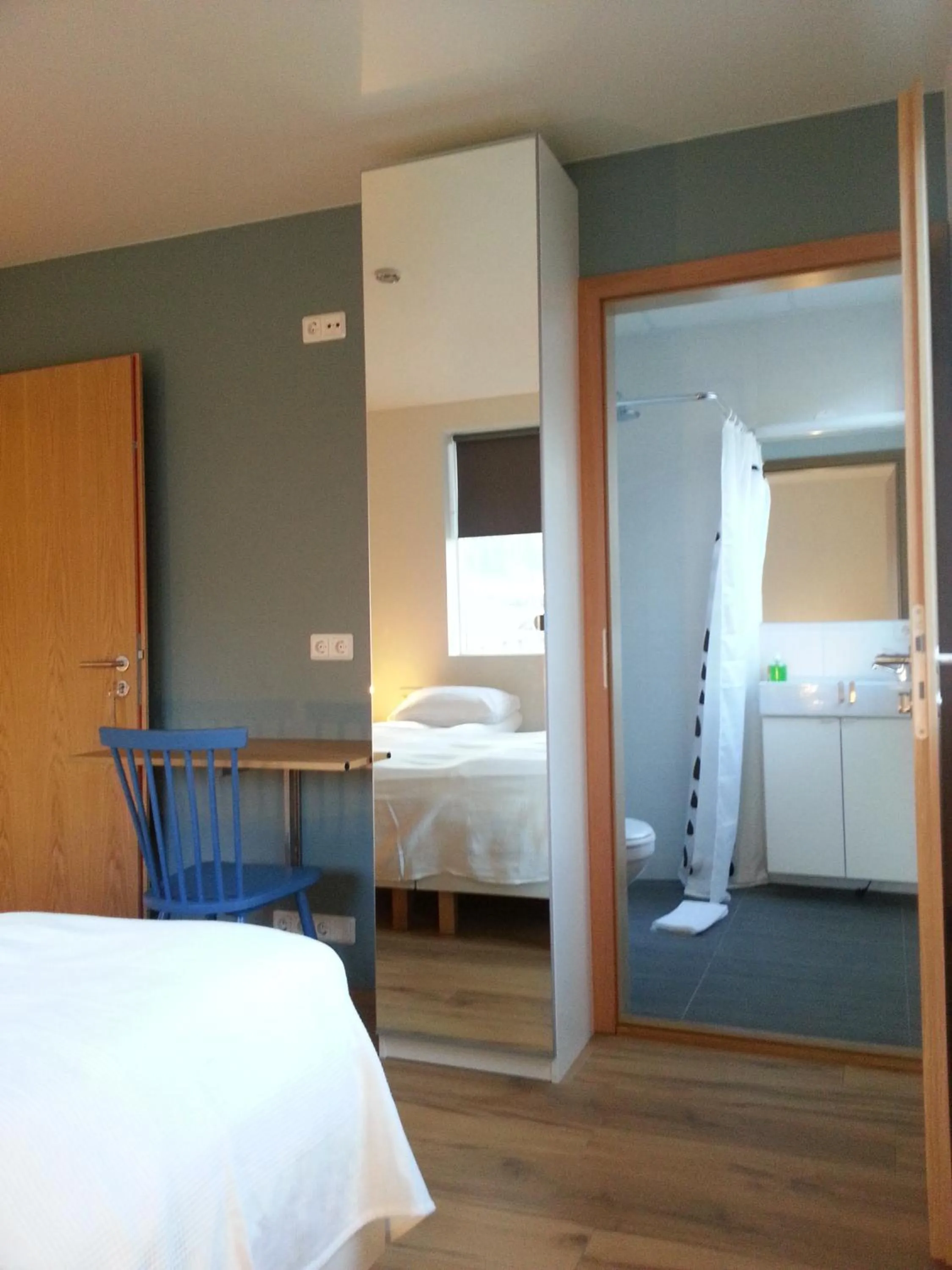 Decorative detail, Bed in Seydisfjördur Guesthouse