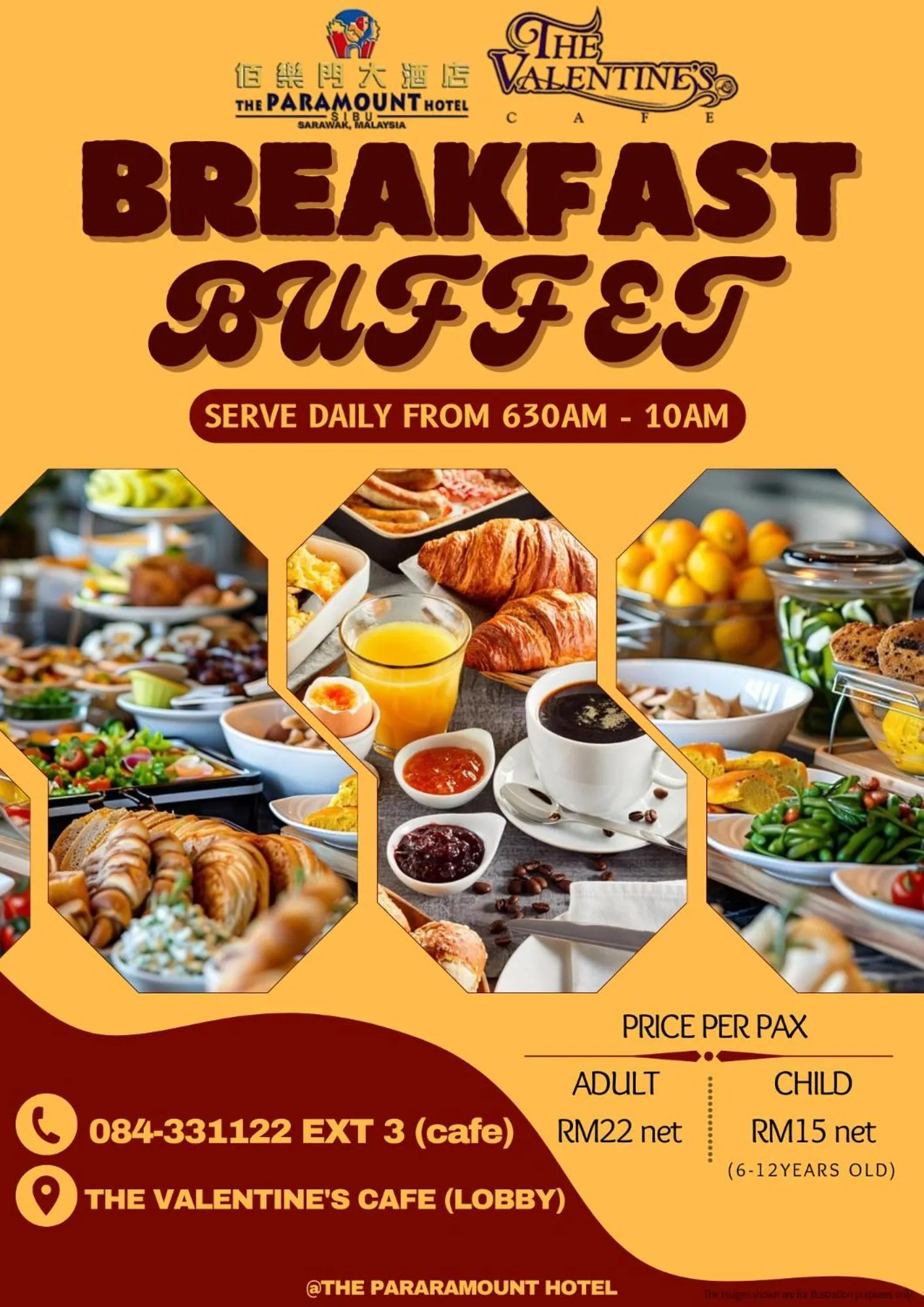 Restaurant/places to eat in The Paramount Hotel Sibu