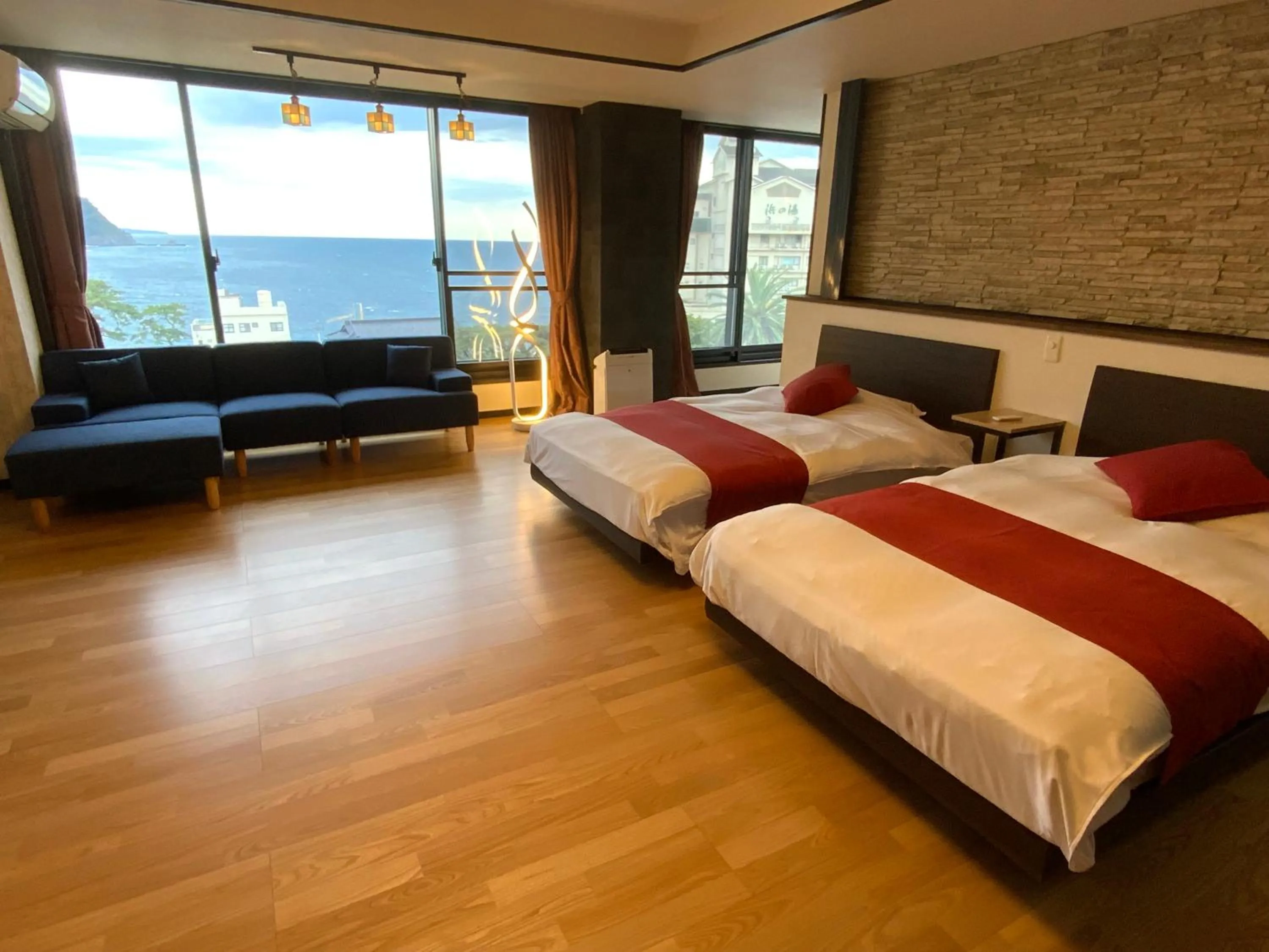 Bed in Inatori Akao Hotel