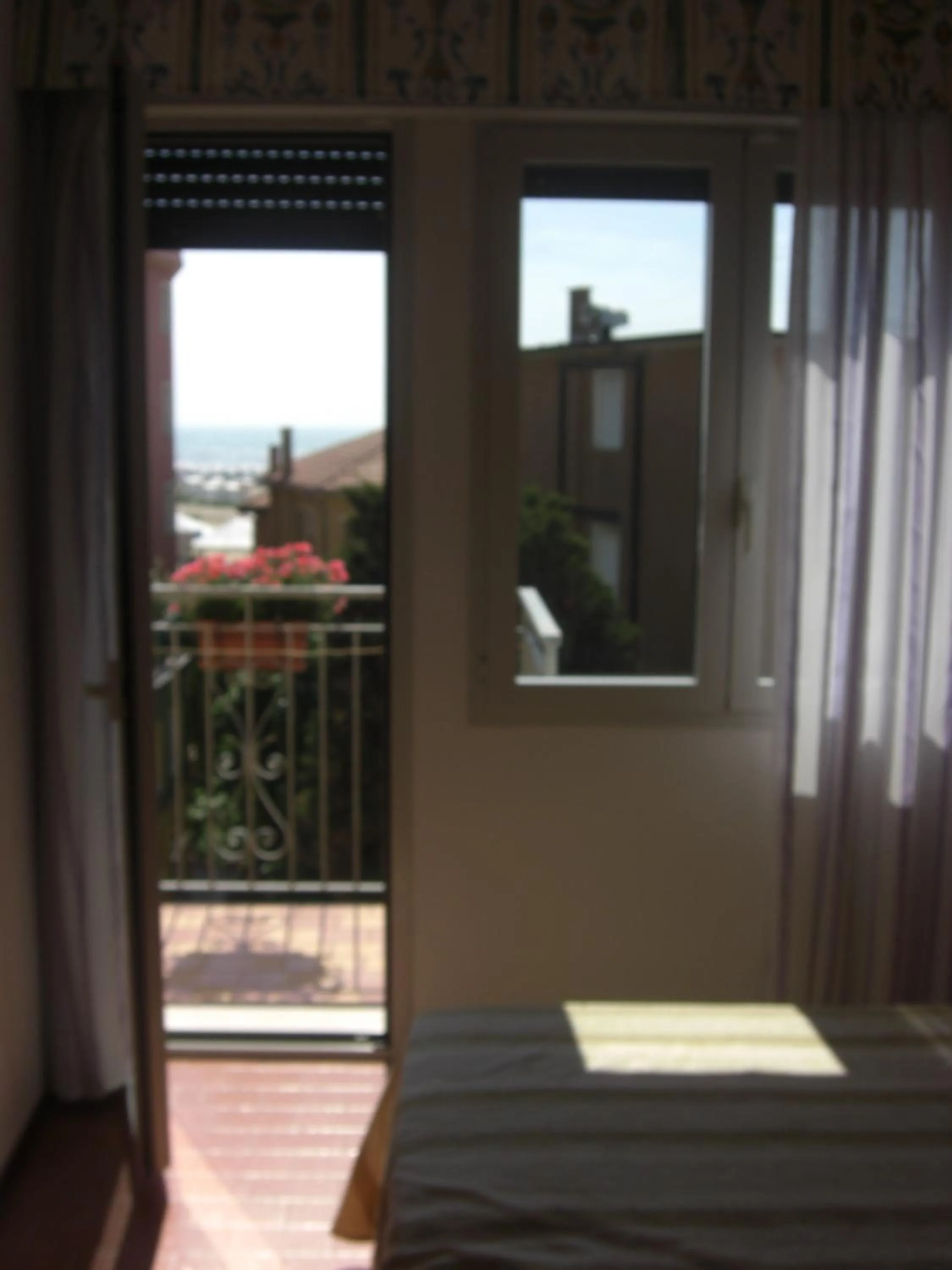 Balcony/Terrace, Bed in Hotel Fabris