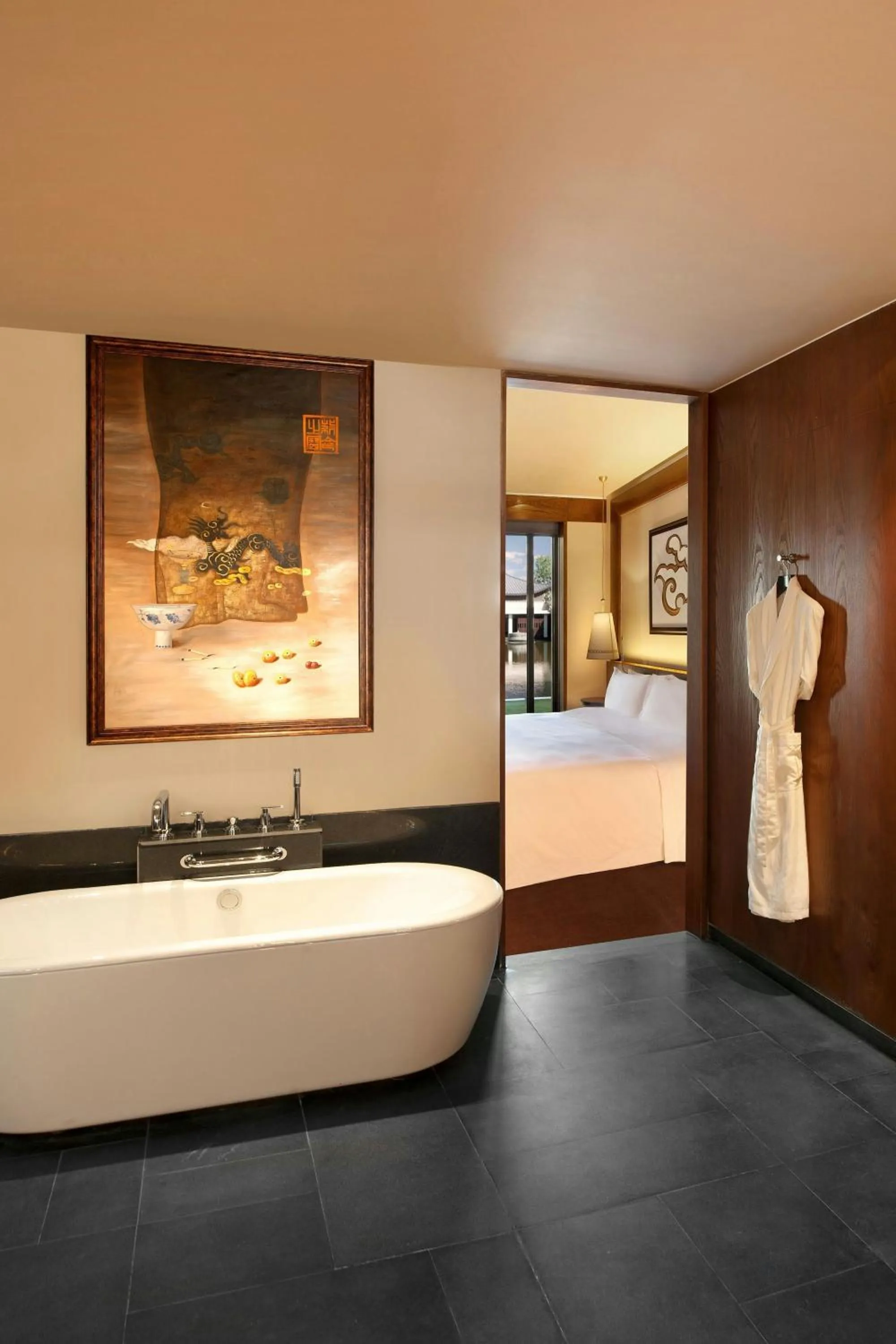 Bathroom, Bed in The St. Regis Lhasa Resort