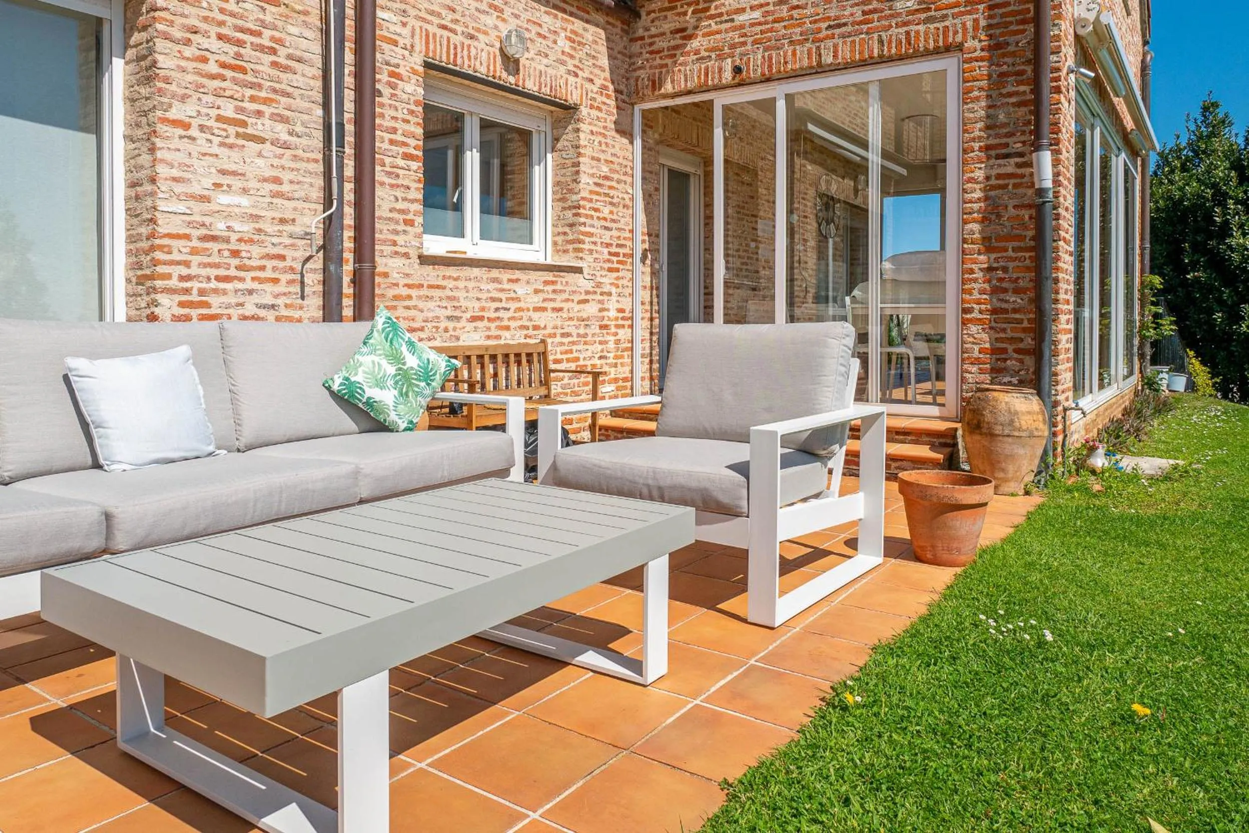 Patio in Villa Bista Eder - Hotel Boutique para grupos