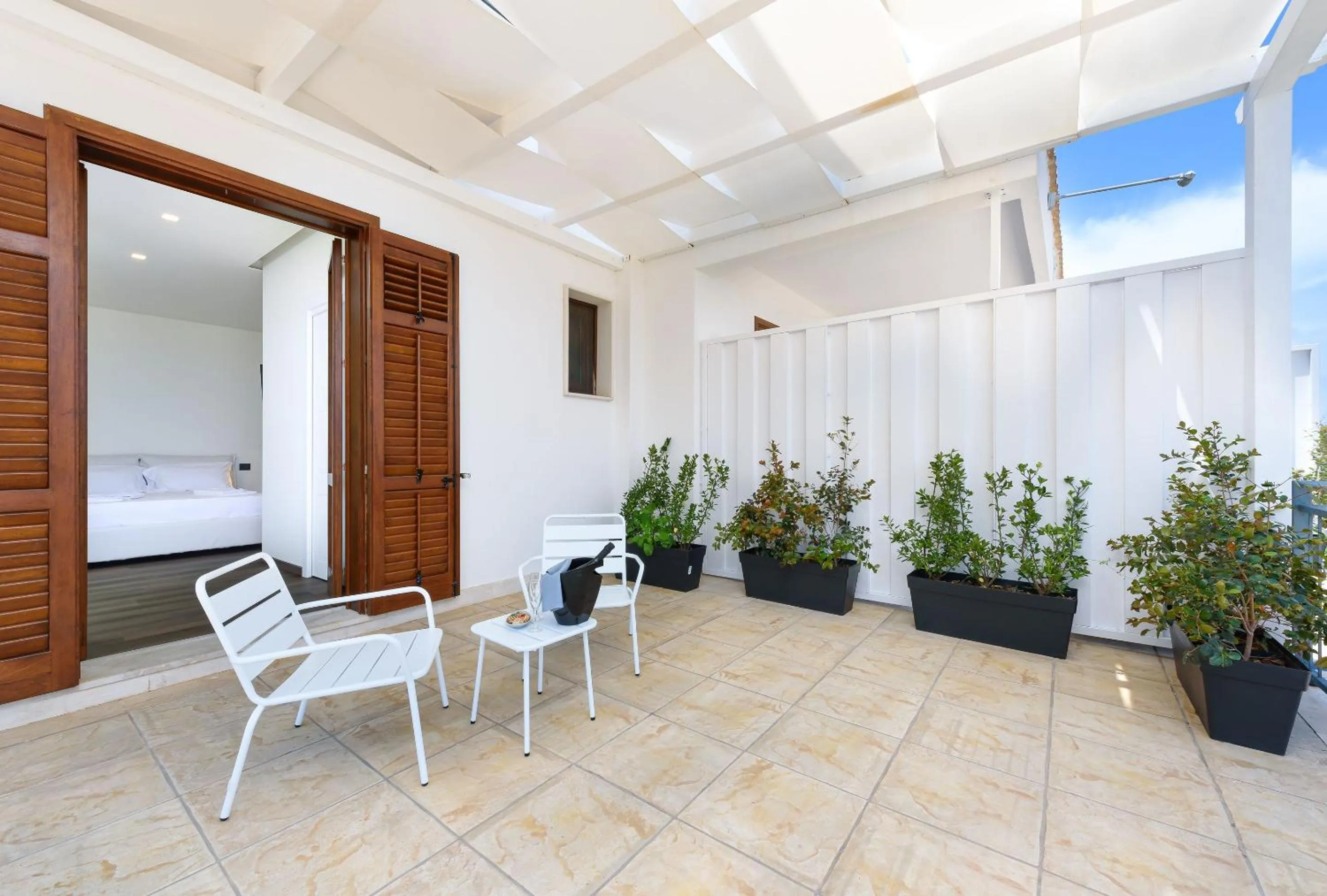 Balcony/Terrace in Albergo Auralba