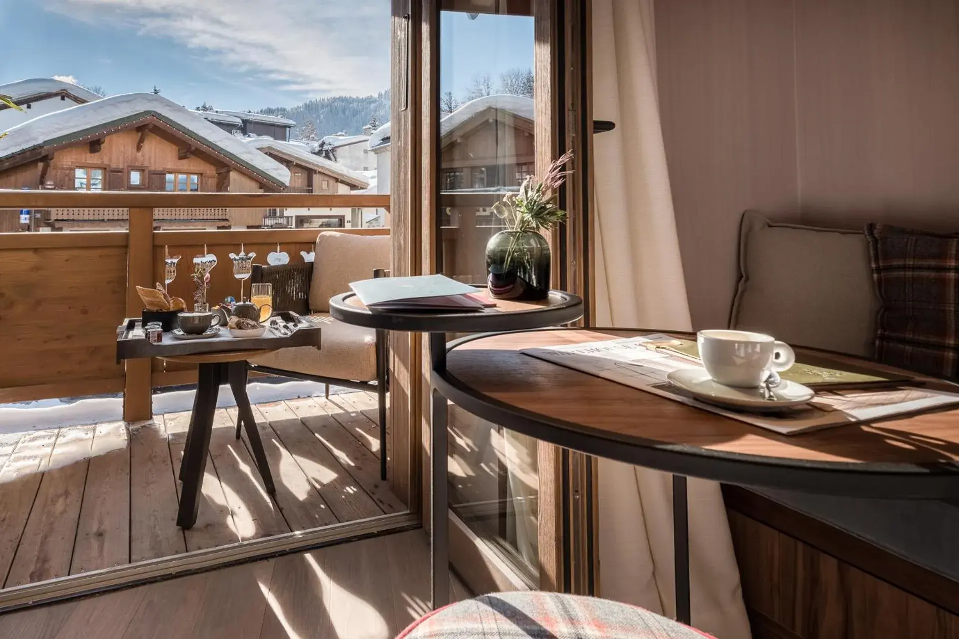 Superior Double Room with Terrace in Coeur de Megève Superior Double Room with Terrace in Coeur de Megève