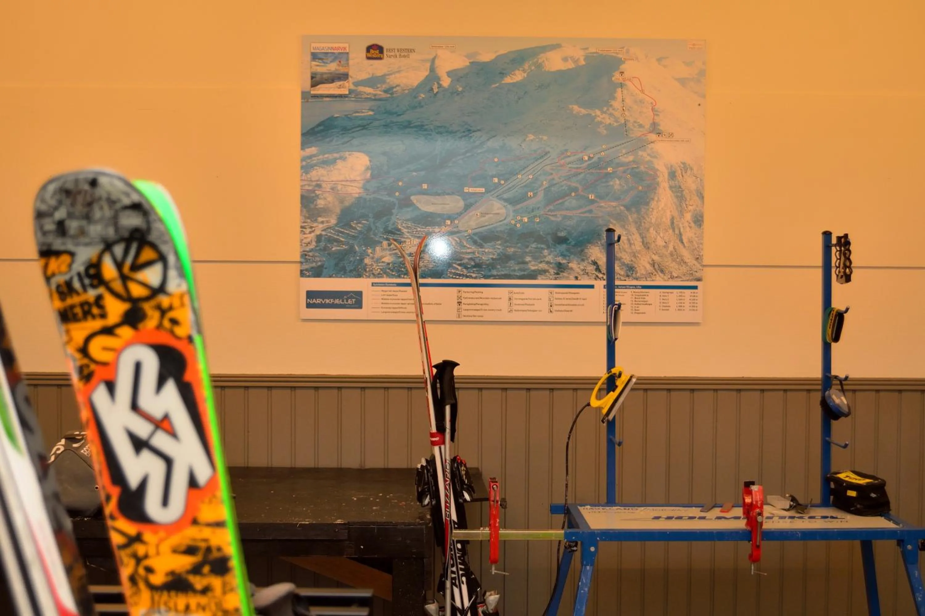 Decorative detail in Narvik Budget Rooms