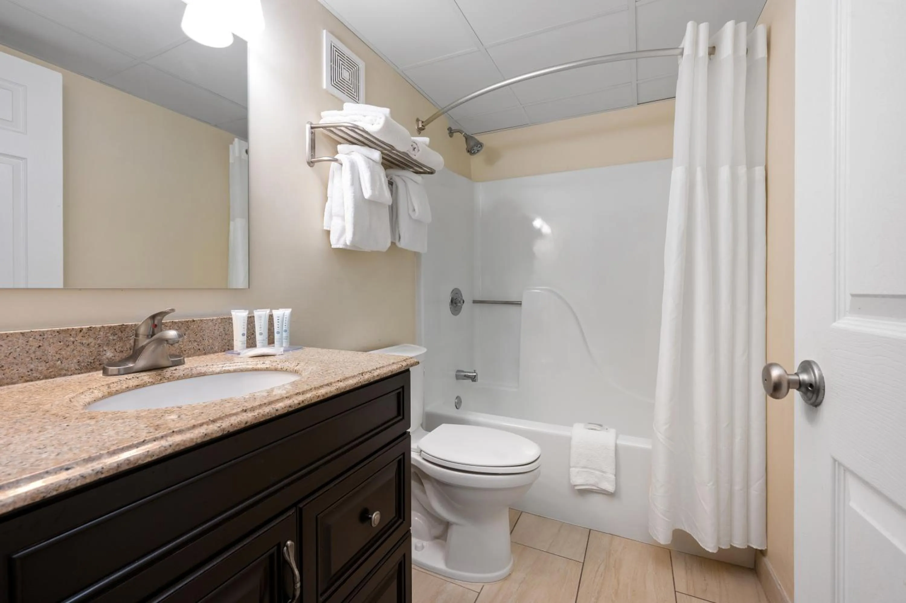 Bathroom in Coastal Palms Inn and Suites