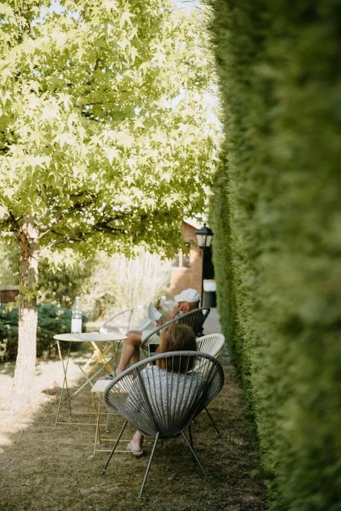 Garden in Logis Hôtel du Château