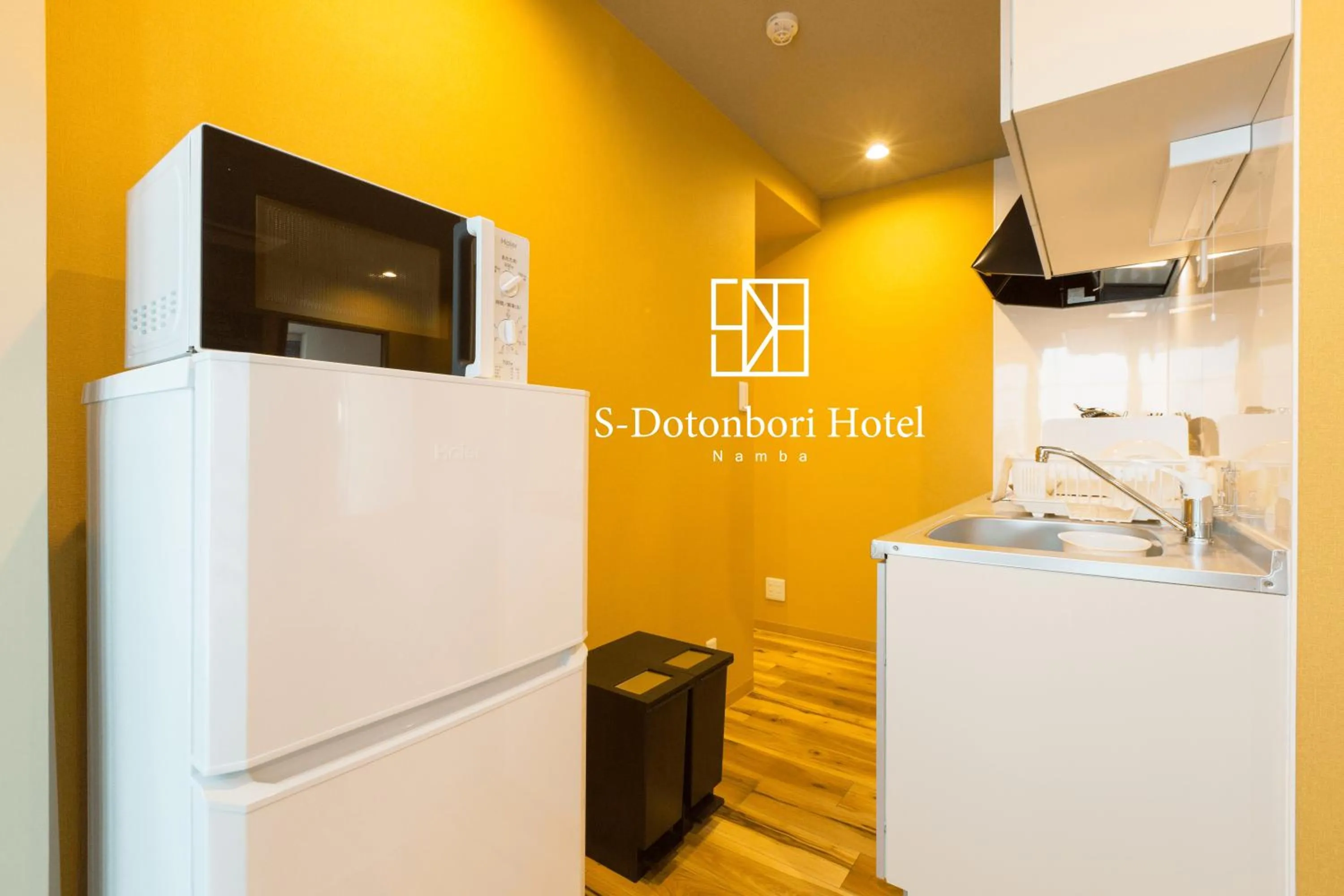 Kitchen or kitchenette in S-Dotonbori Hotel Namba - Self Check-In Only