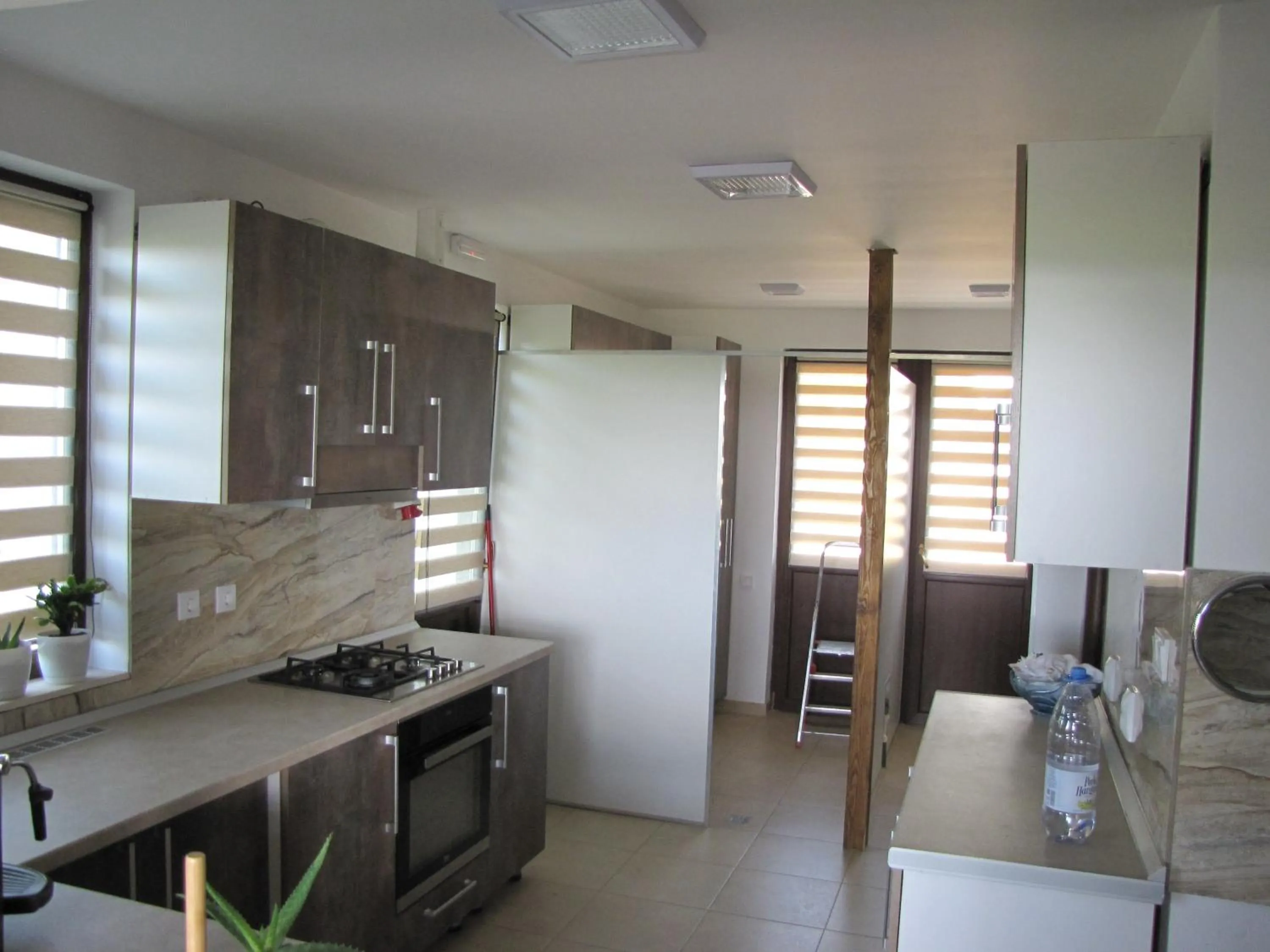 Kitchen or kitchenette in Agropensiunea Maris