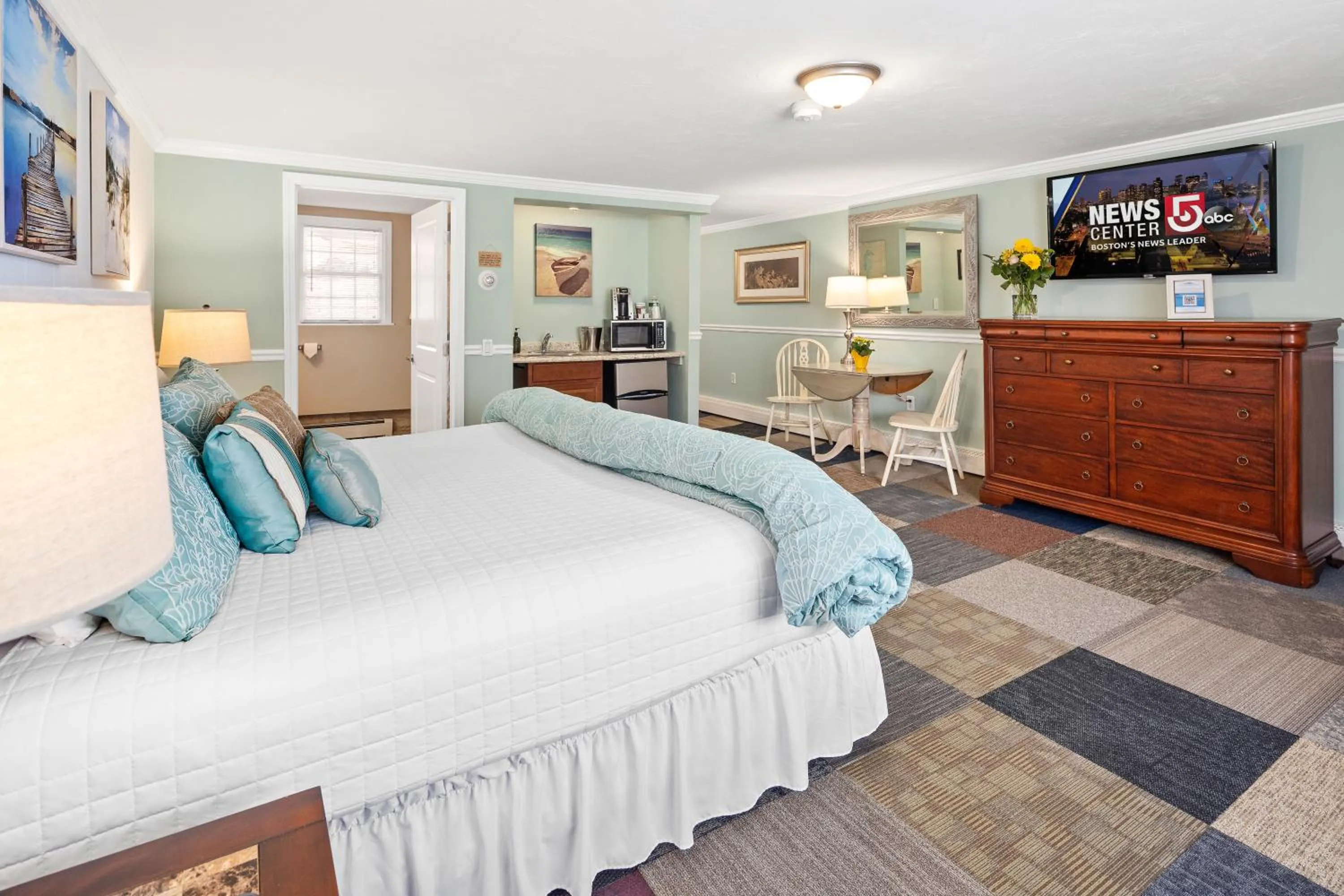 Bed in Nantasket Beach Hotel