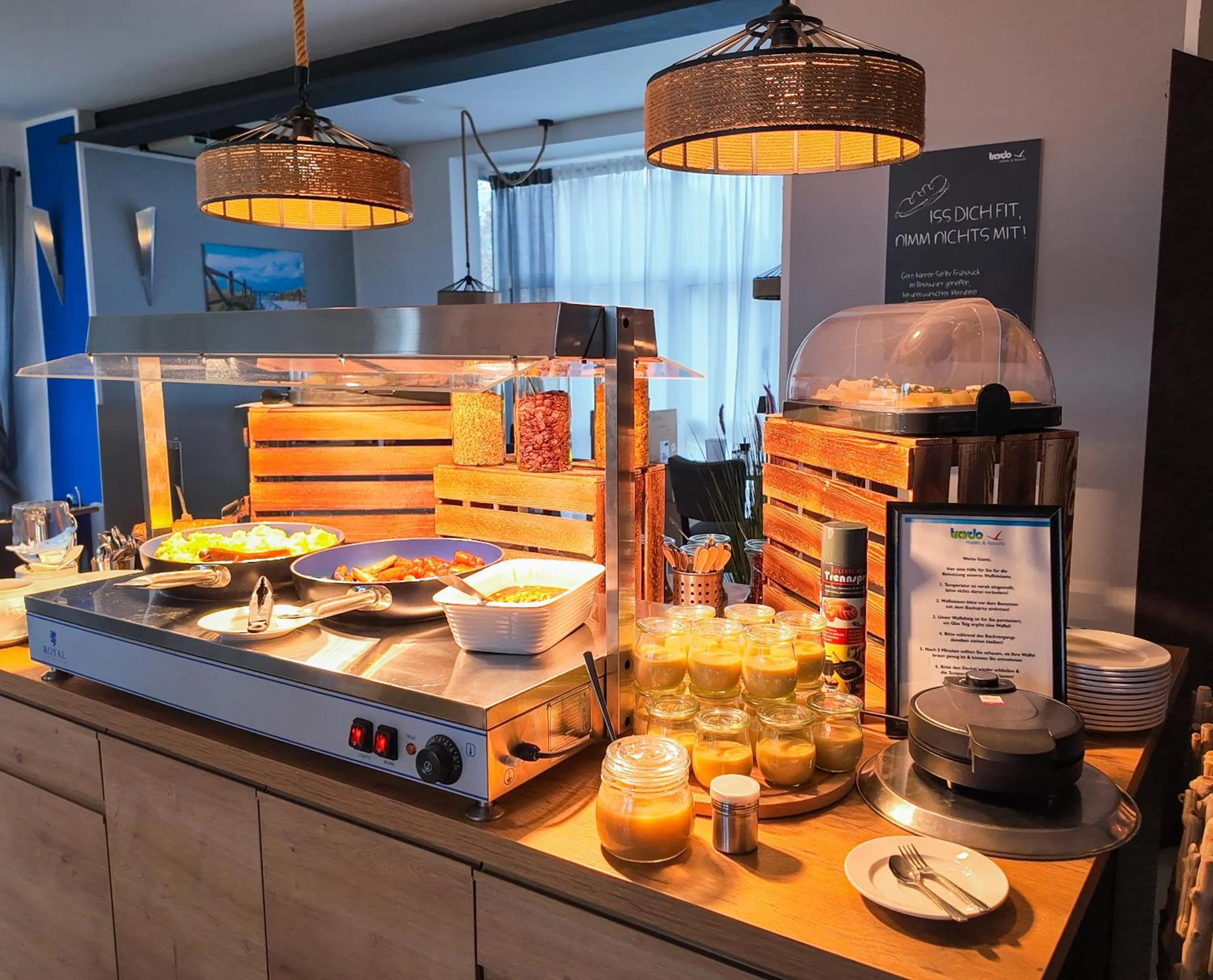 Buffet breakfast in Inselhotel kleiner Bodden