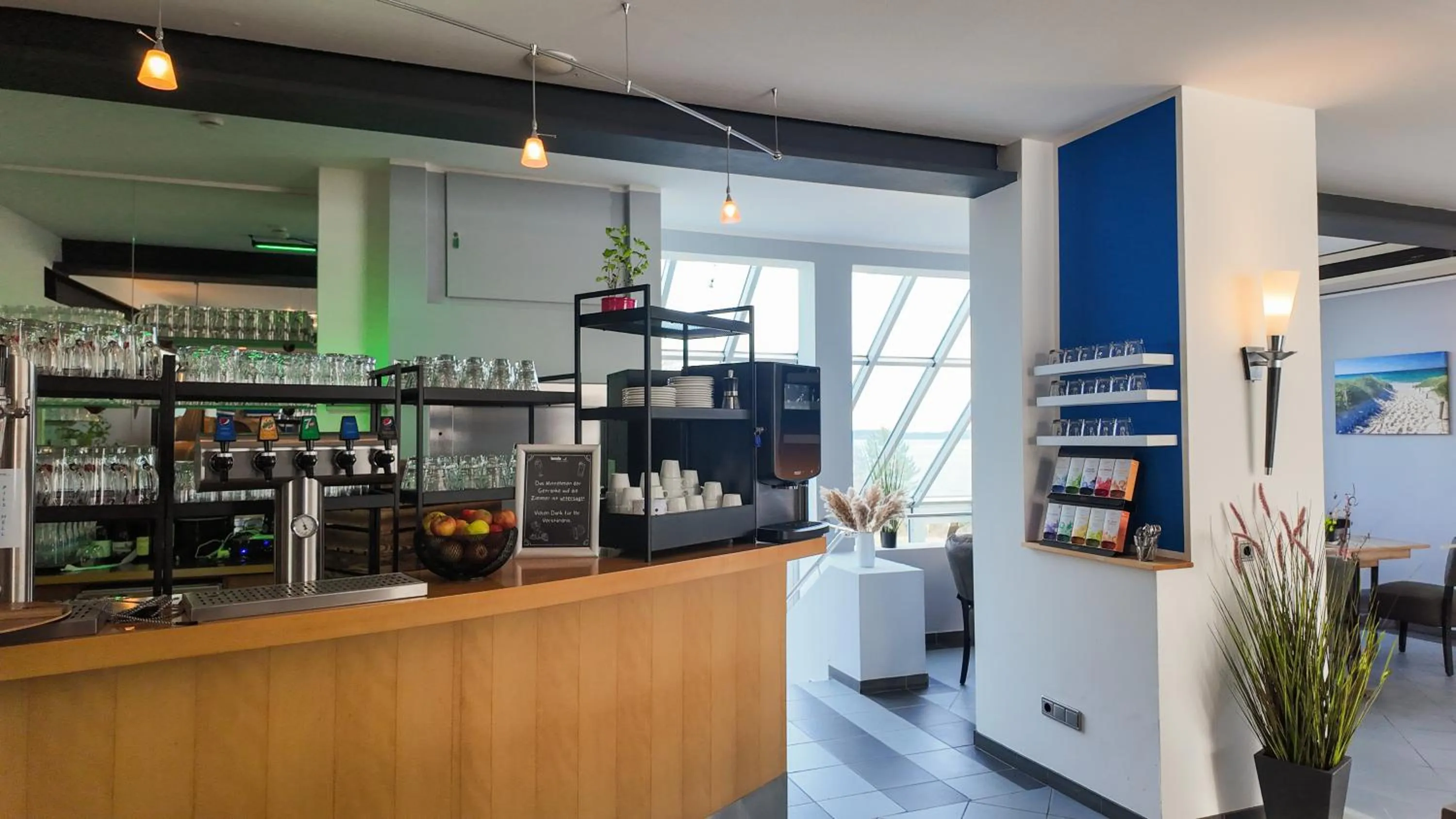 Drinks in Inselhotel kleiner Bodden