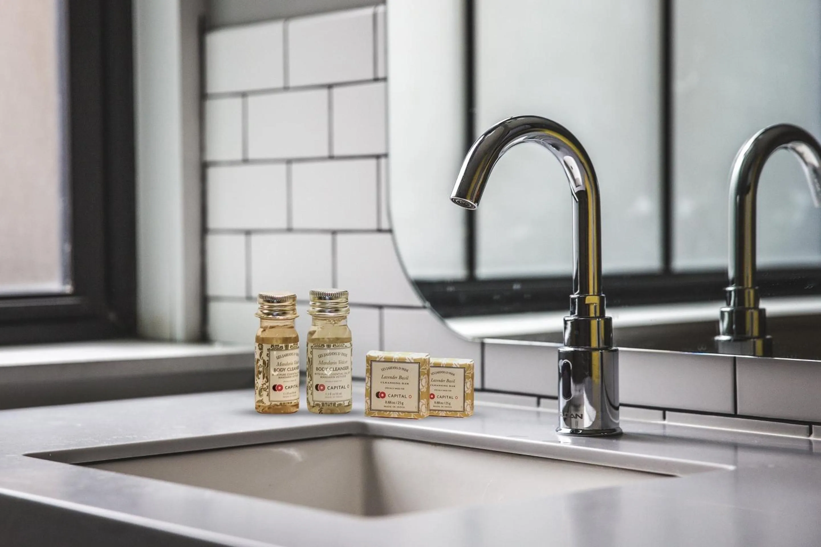 Bathroom, Kitchen/Kitchenette in Staybook Hotel Nitya Maharani, Free Airport Pickup