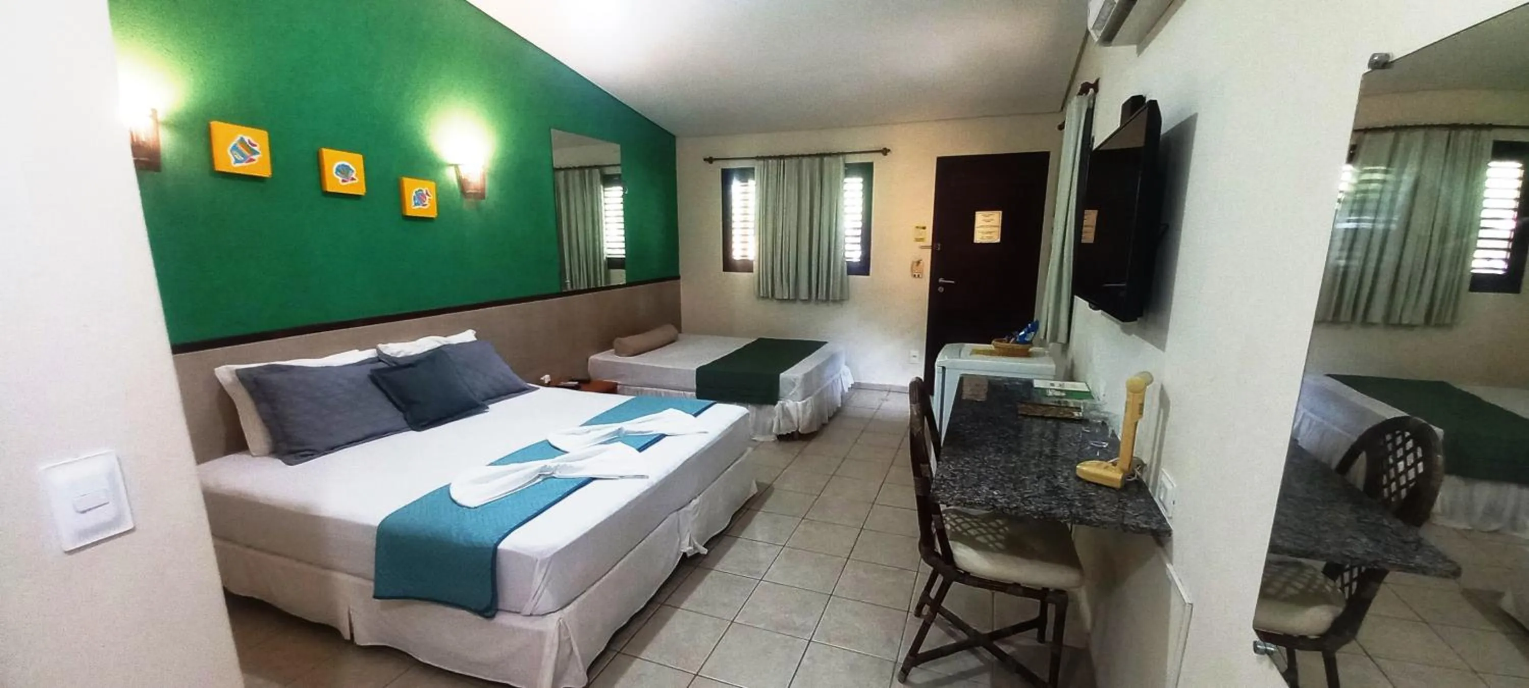 Bedroom, Bed in Hotel Enseada Maracajaú