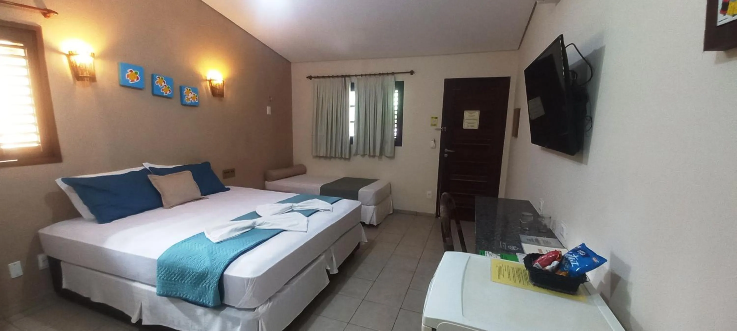 Bedroom, Bed in Hotel Enseada Maracajaú