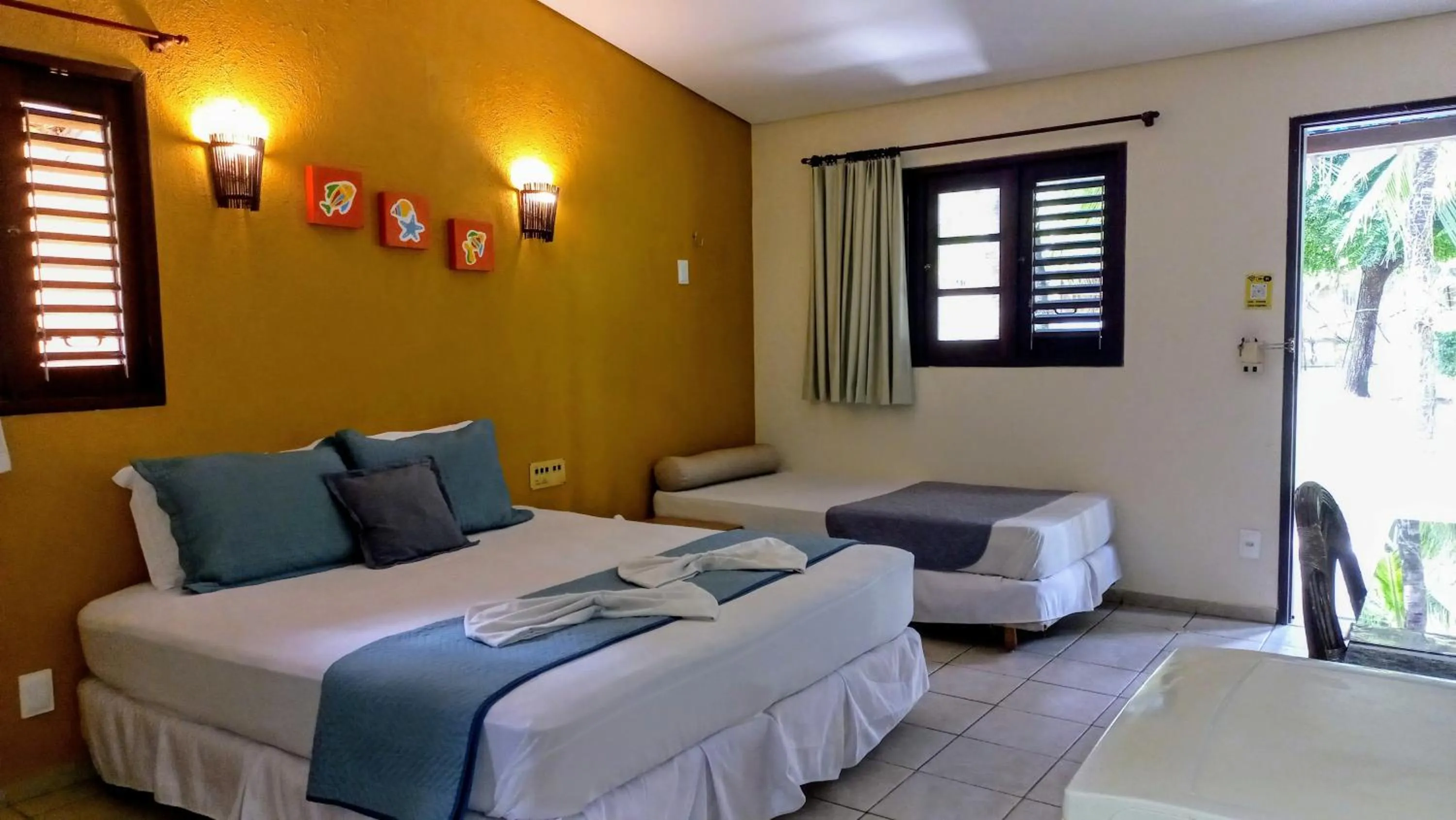 Bedroom, Bed in Hotel Enseada Maracajaú